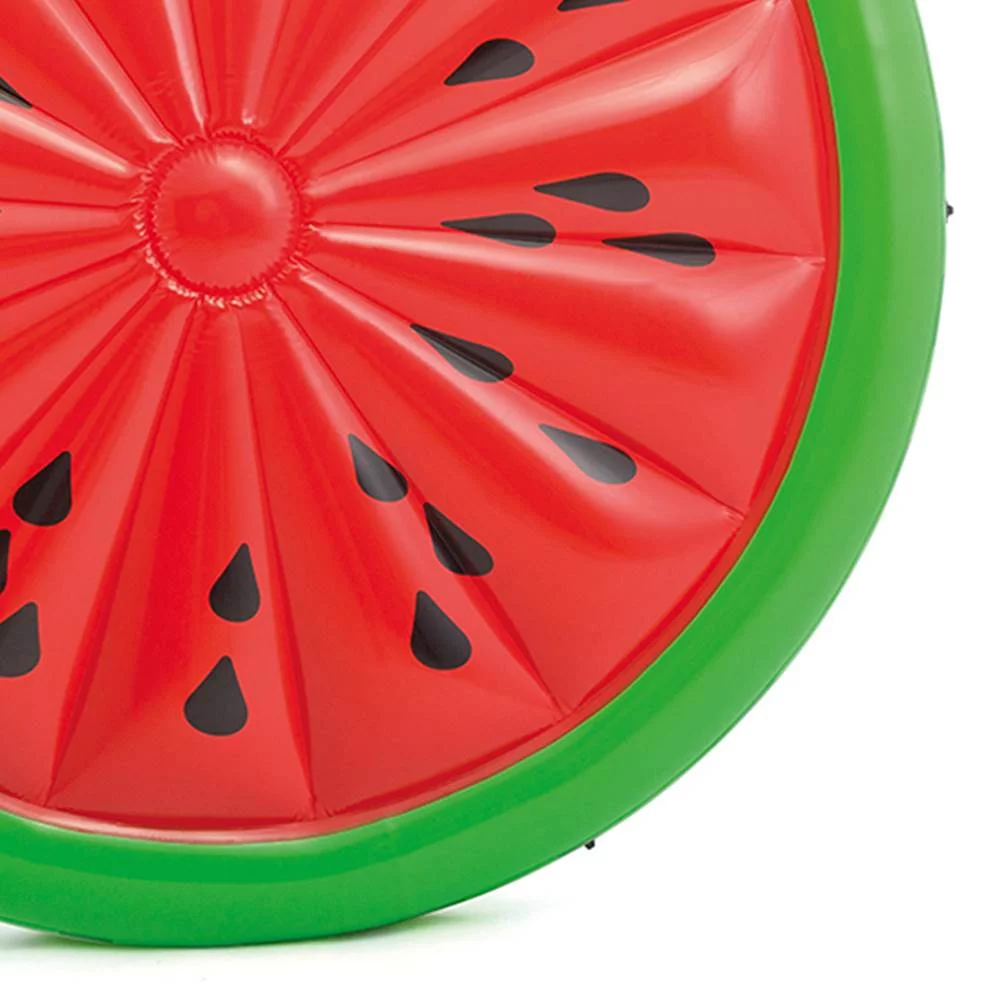 Intex Giant Inflatable 72 Inch Watermelon Summer Swimming Pool Float (2 Pack)