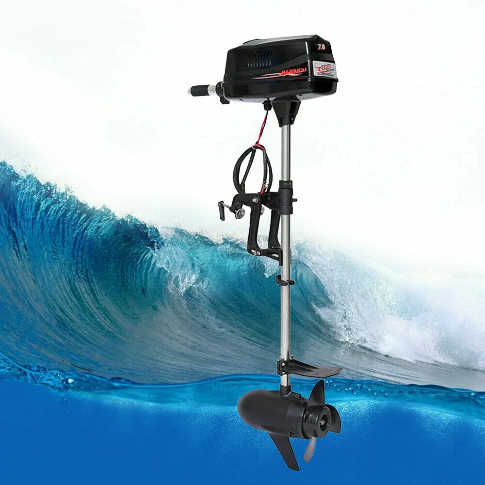 Fishing Boat Brushless Motor Outboard Boat 1.8KW Engine & Tiller Control SALE!