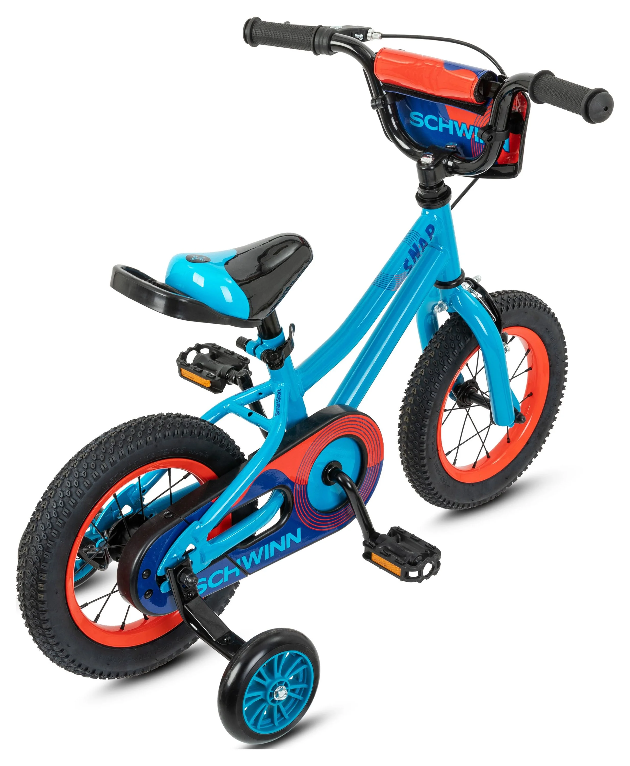 Schwinn Snap 12 inch Boys Kids Bike with Training Wheels, Ages 1-4, Blue