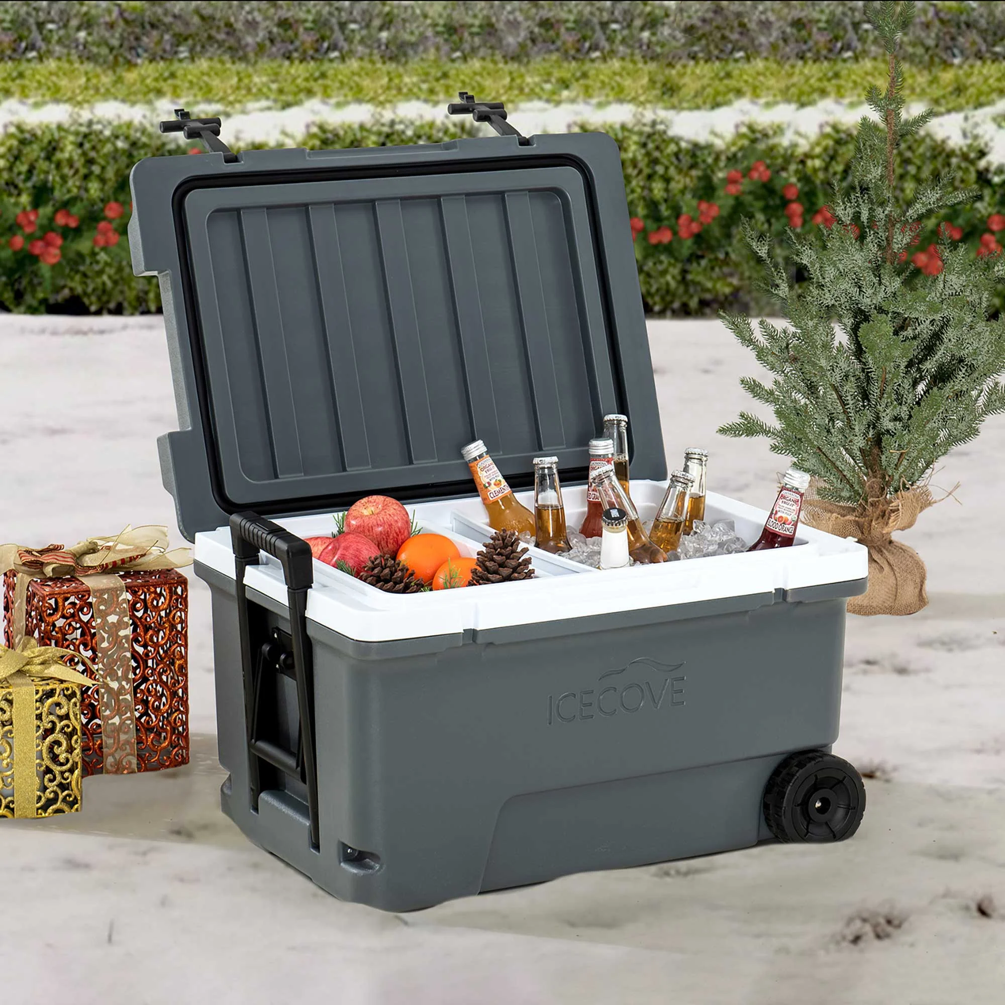 IceCove 60-Quart Solar Cooler – Castlerock Grey