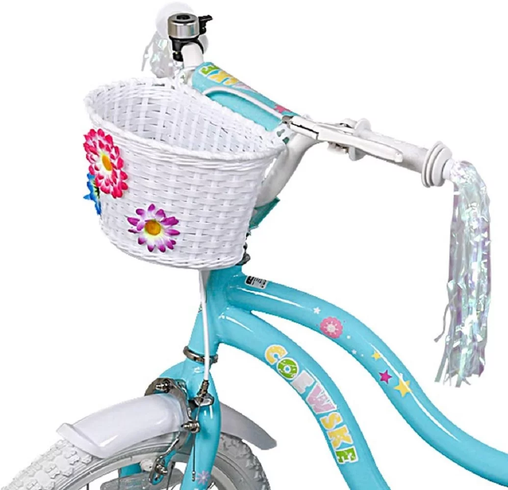 Coewske 18 inch Kids Bicycle Princess Style Children Boys Girls Bike with Kickstand, Blue