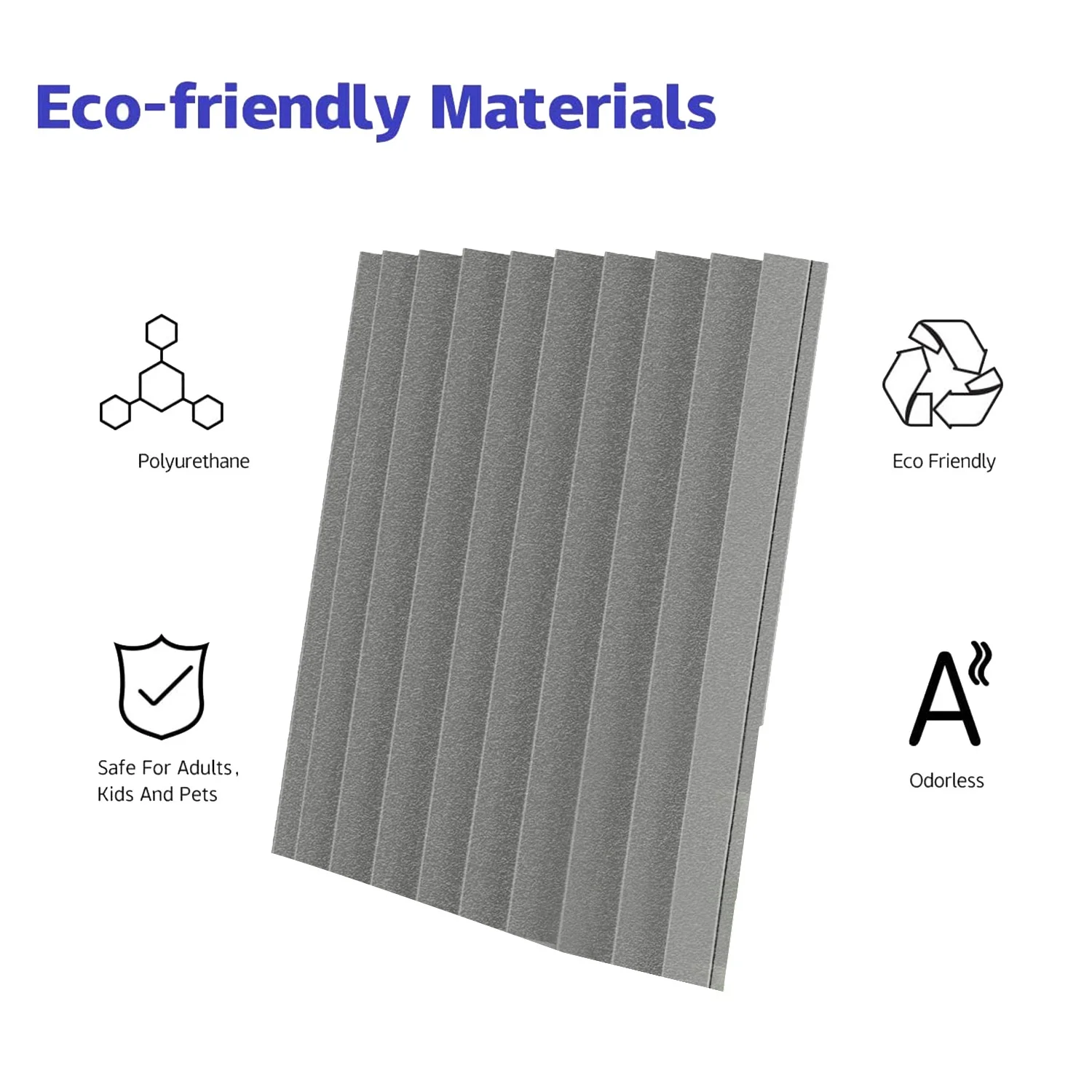 12 Pack Self-Adhesive Acoustic Panels, Sound Proof Foam Panels, High Density Soundproofing Wall Panels (Grey)