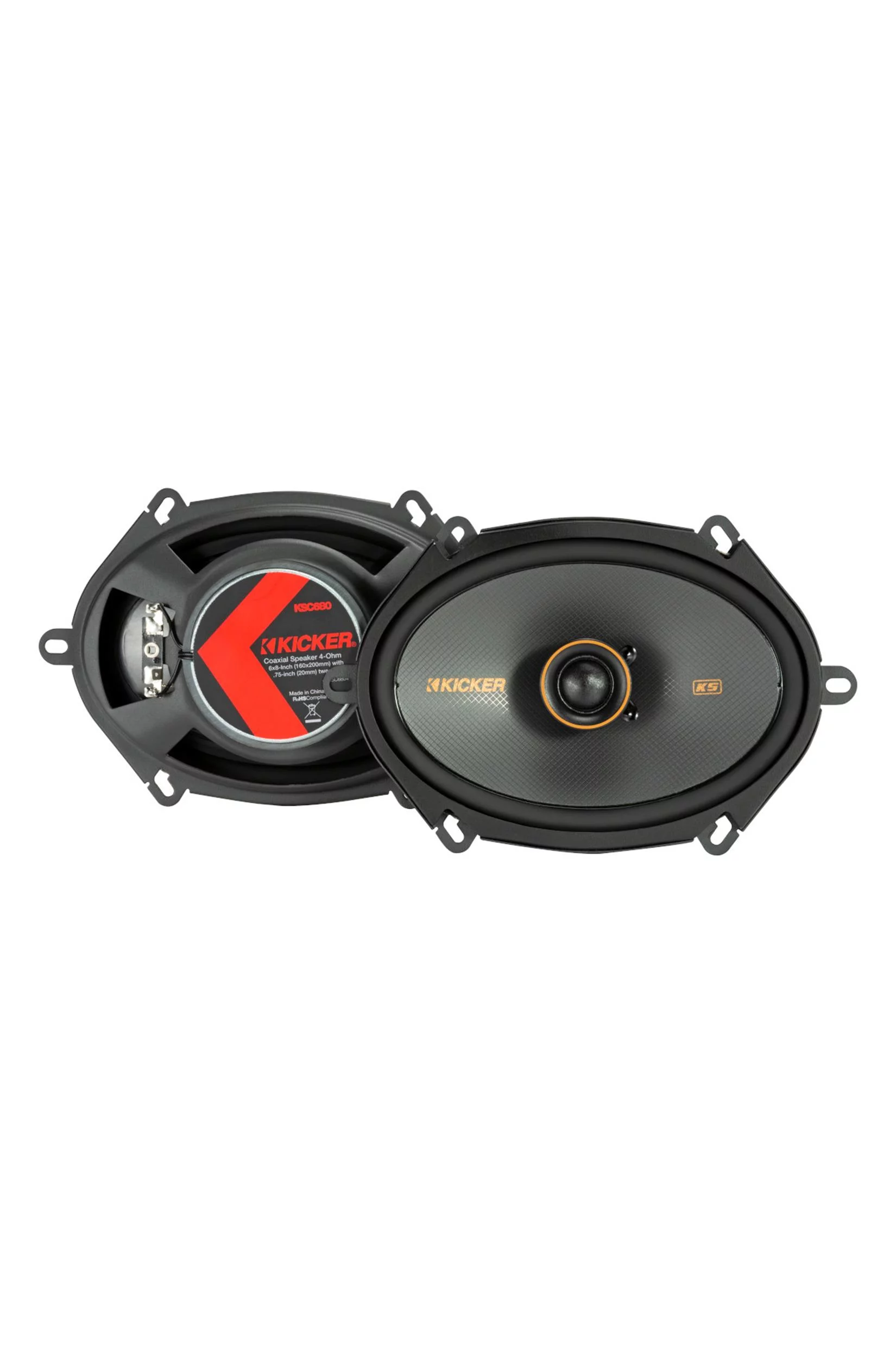 Kicker 47KSC6804 6×8″ KS-Series 2-Way Coaxial Speakers