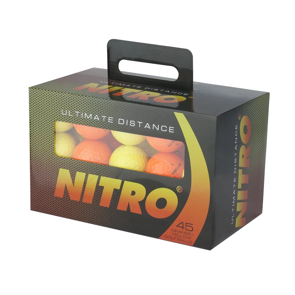 Nitro Golf Ultimate Distance Golf Balls, White, 45 Pack