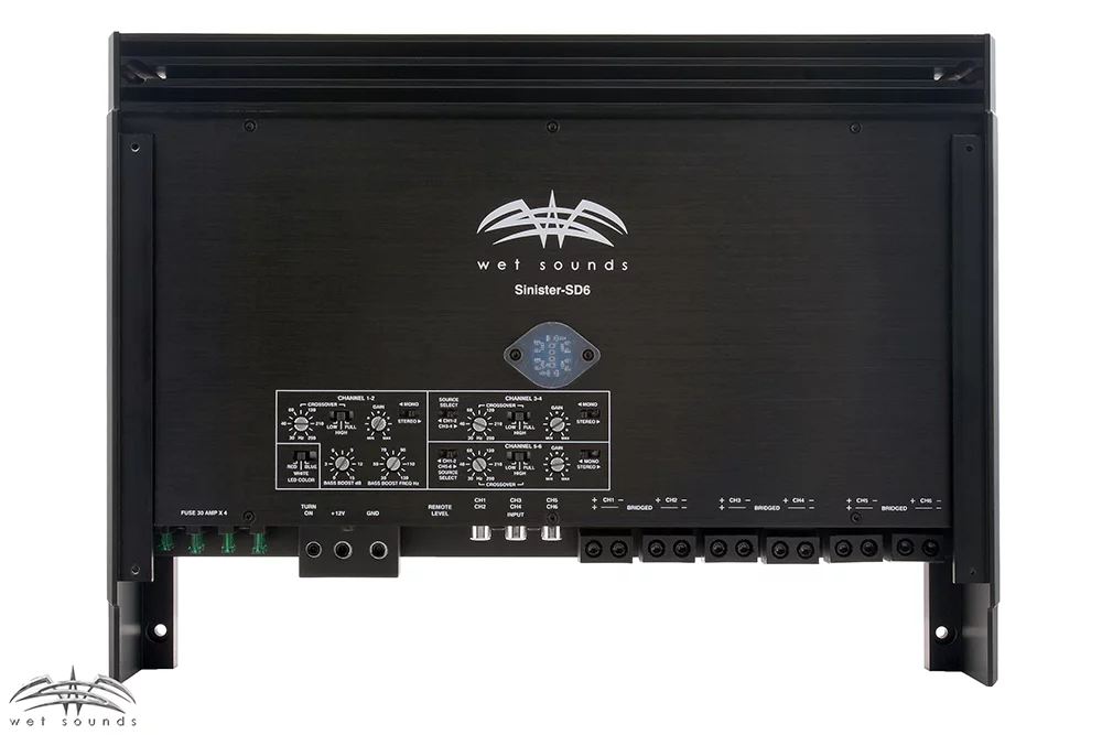 Wet Sounds Sinister SDX6 – Marine – amplifier – external – 6-channel