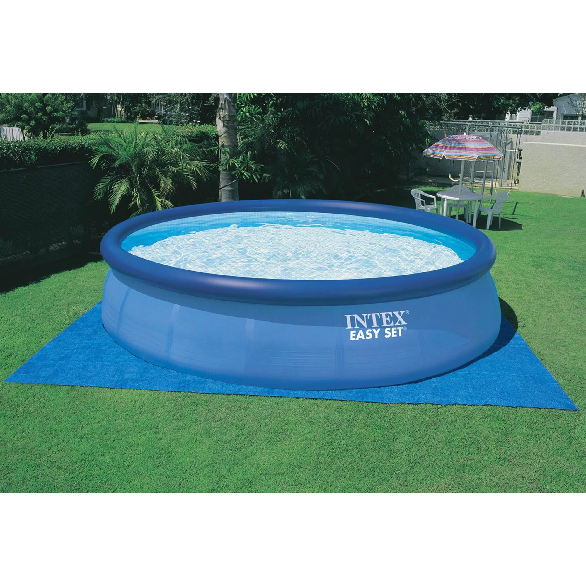 Intex 15ft x 42in Easy Set Pool with 1000 GPH Pump & Kokido Telsa 10 Pool Vacuum