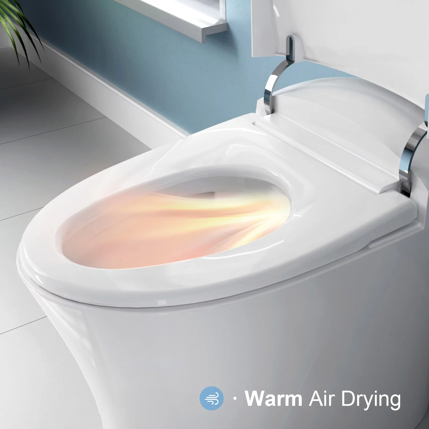 Horow Smart Toilet with Heated Seat, Automatic Power Flush Tankless,Ceramic One Piece Toilets for Bathroom