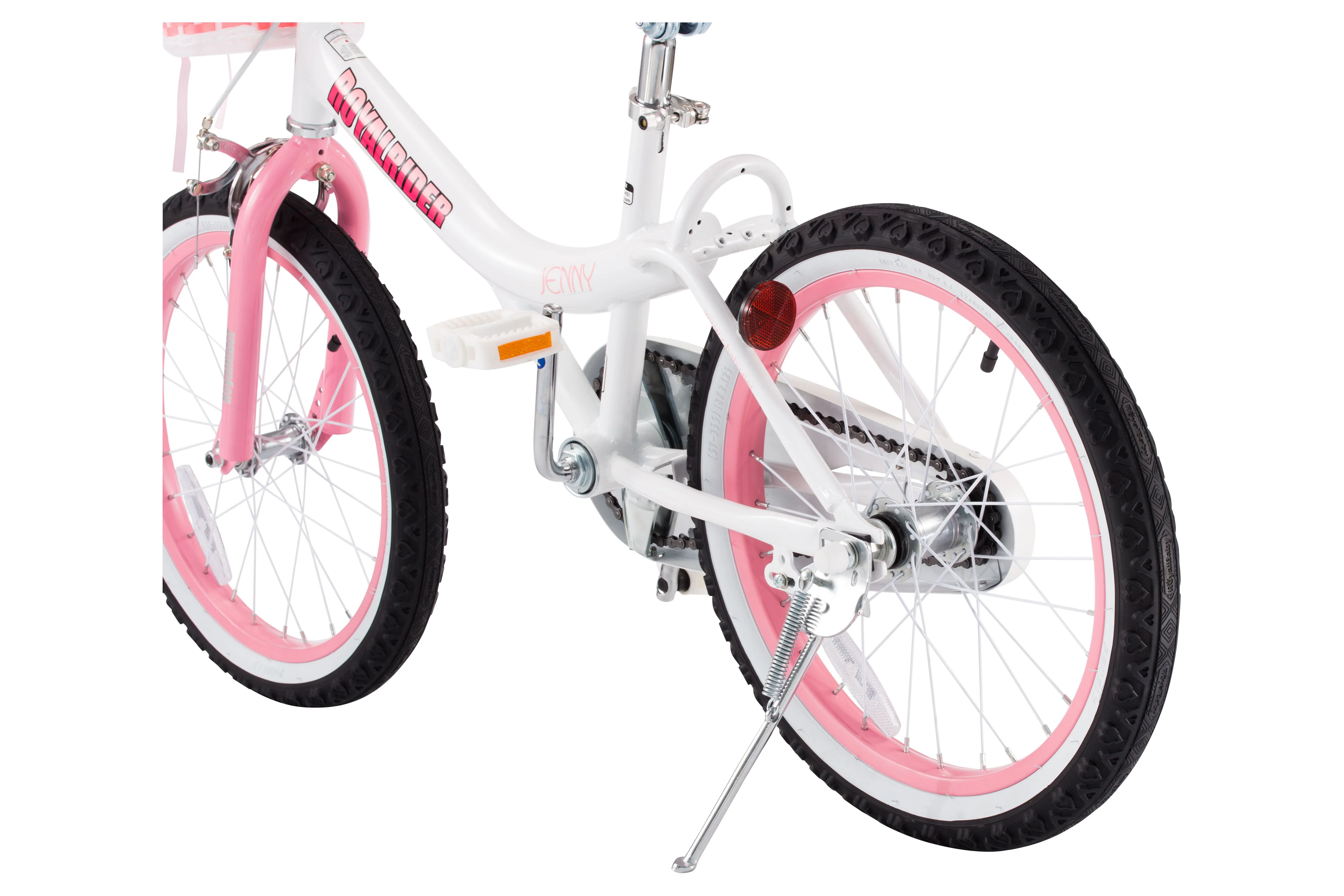 RoyalBaby Jenny Princess 18 inch Girl’s Bicycle, White & Pink