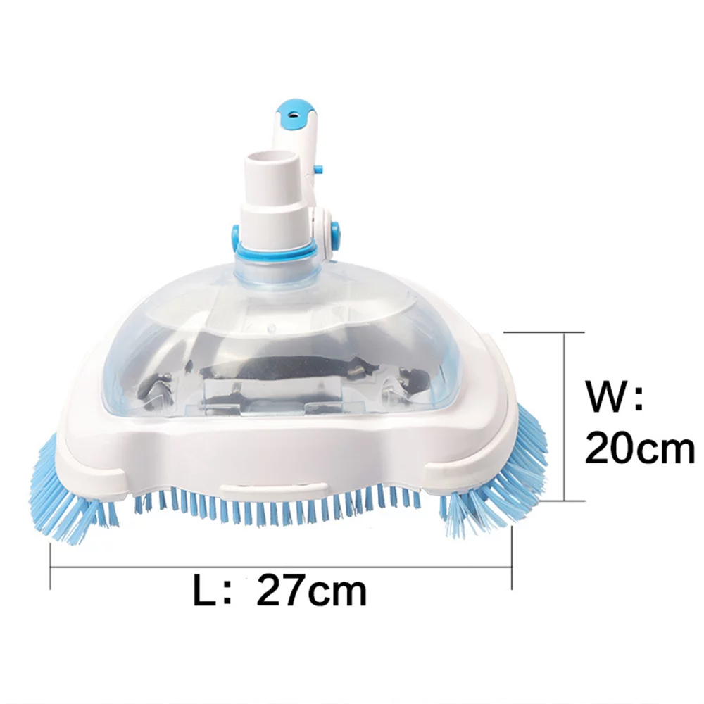 Pool Vacuum Cleaner, Swimming Pool Vacuum Head with Brush, for Above Ground Pools, Spas, Ponds, Inground Pools