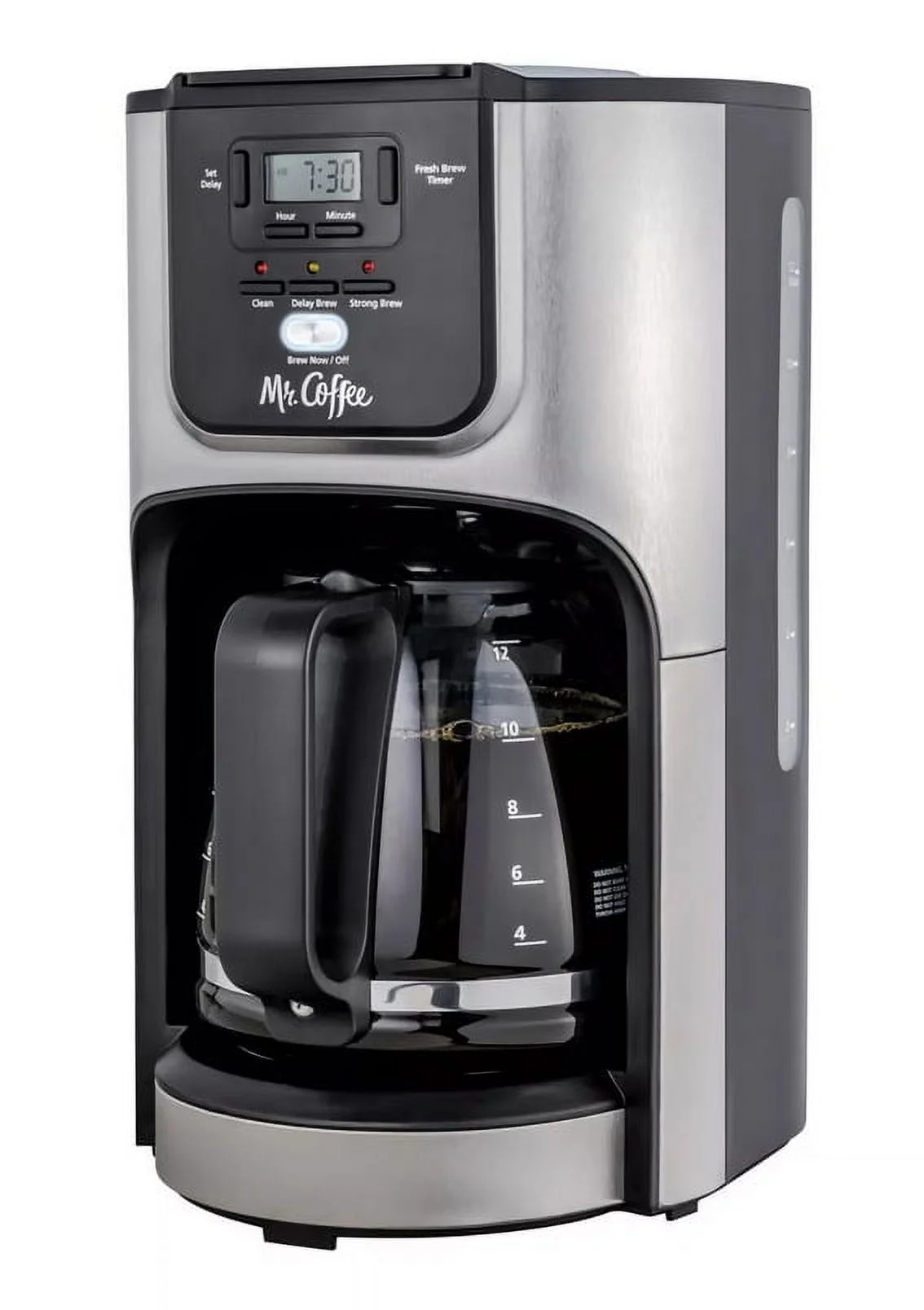 Mr. Coffee Rapid Brew 12-Cup Programmable Coffee Maker – Silver