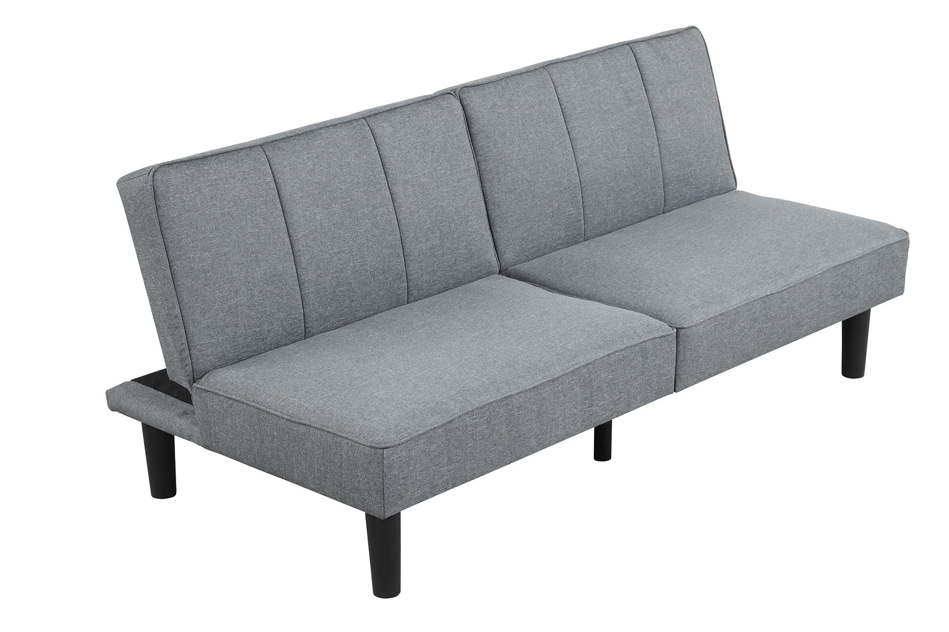 Mainstays Studio Futon, Gray Linen Upholstery