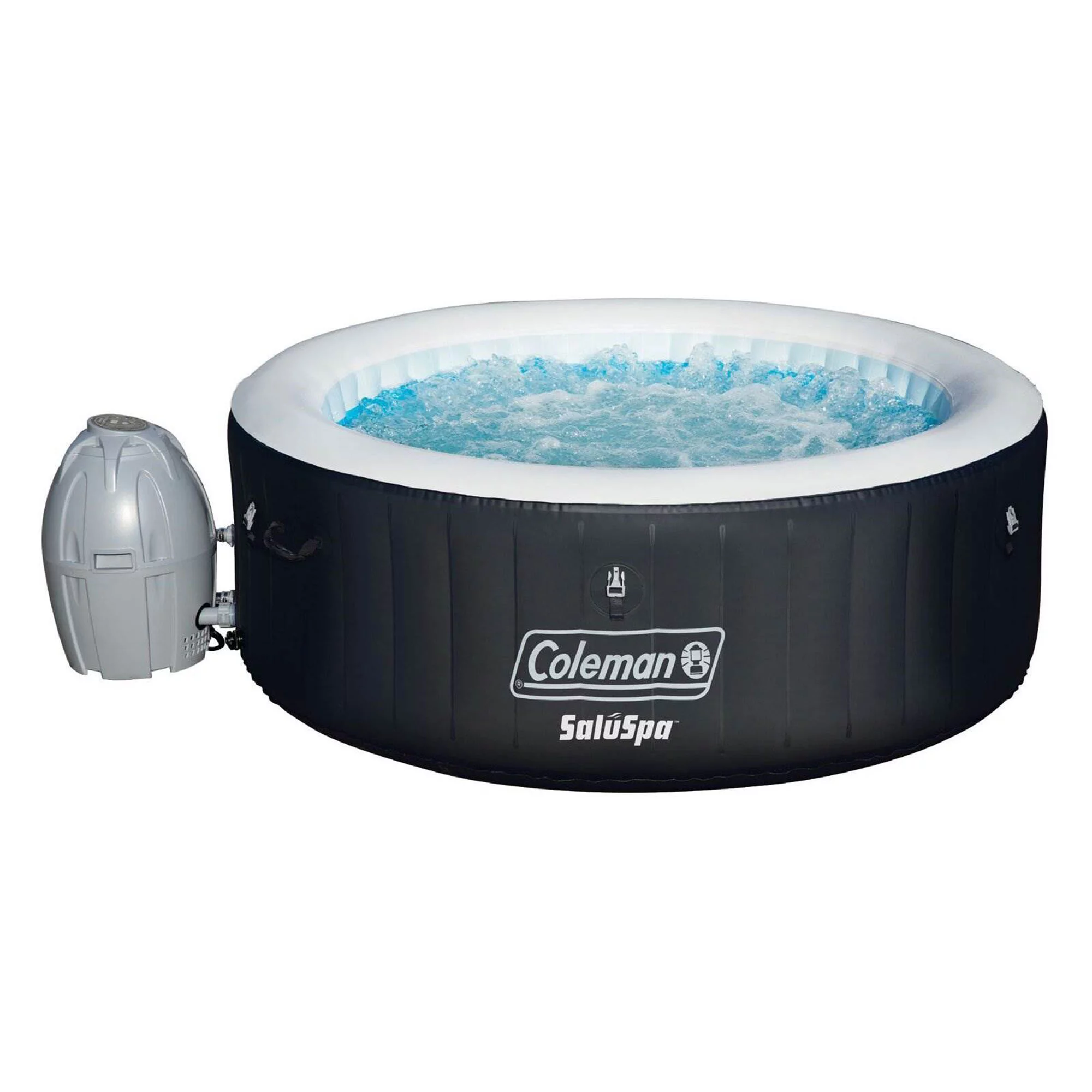 Coleman SaluSpa 4 Person Inflatable Outdoor Hot Tub & 2 Seat Accessory