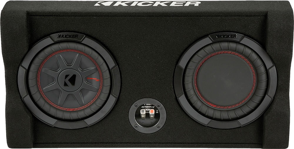 Kicker 48TRTP82 Down-Firing 8 inch CompRT 2-Ohm Thin Profile Loaded Enclosure