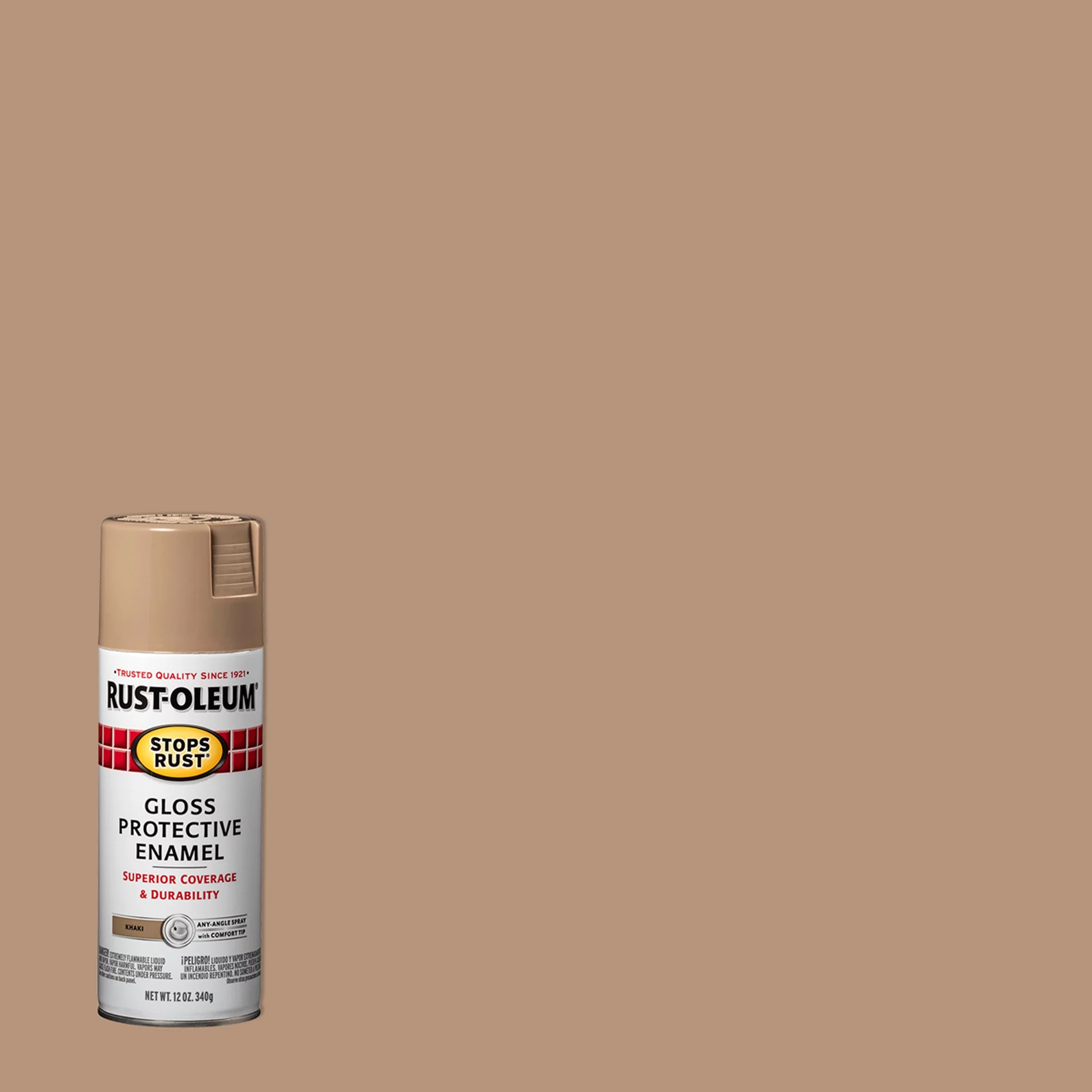 Clear, Rust-Oleum Stops Rust Satin Protective Enamel Spray Paint-285092, 12 oz