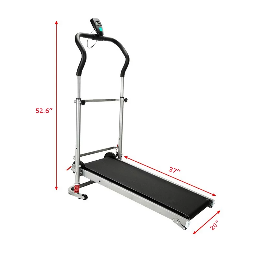 Techtongda Treadmill Machine Folding Portable Running Gym Fitness Home Manual for Home Exercise