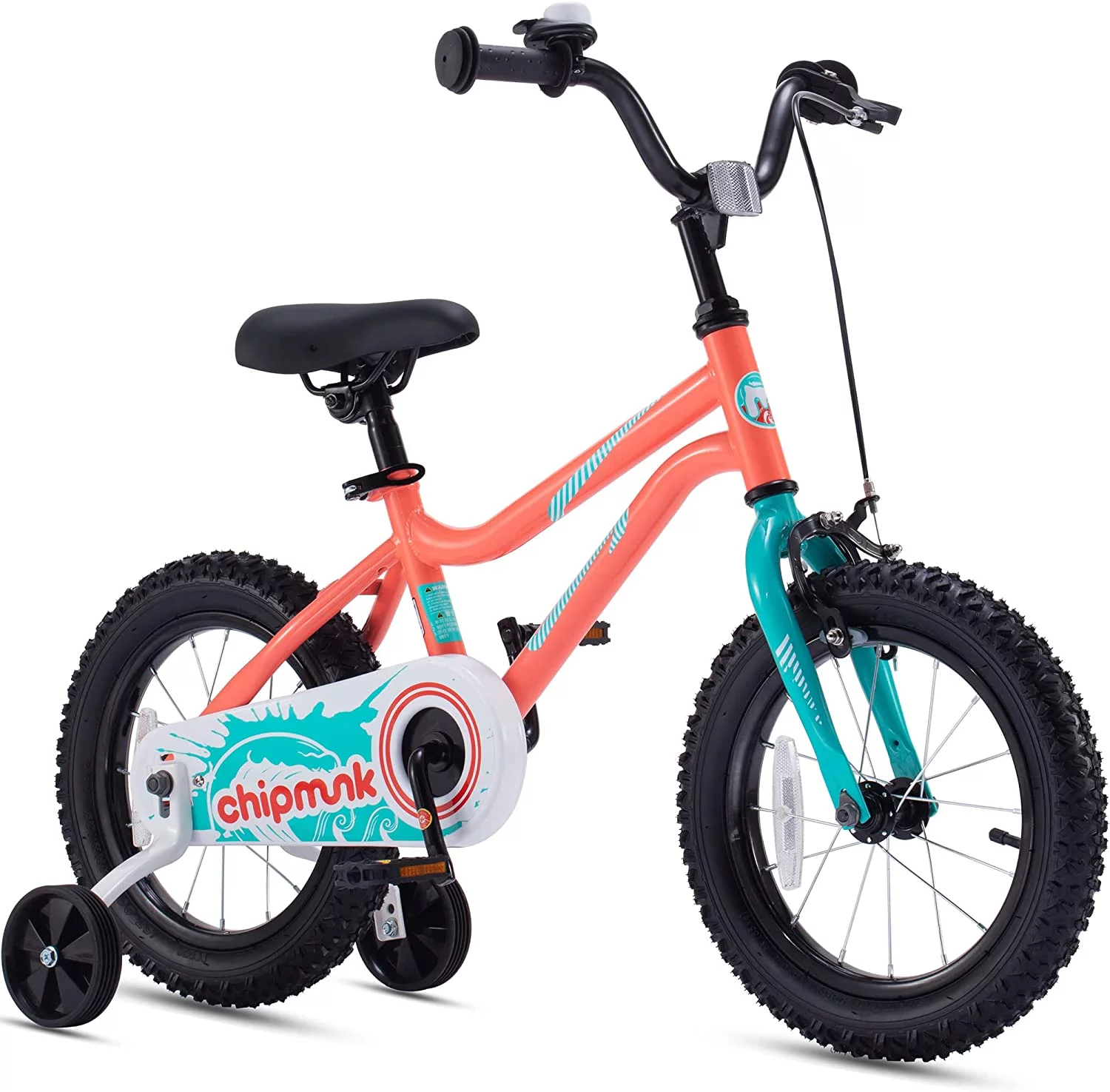 RoyalBaby Chipmunk Kids Bike Boys Girls 14 Inch Bicycle with Training Wheels Blue