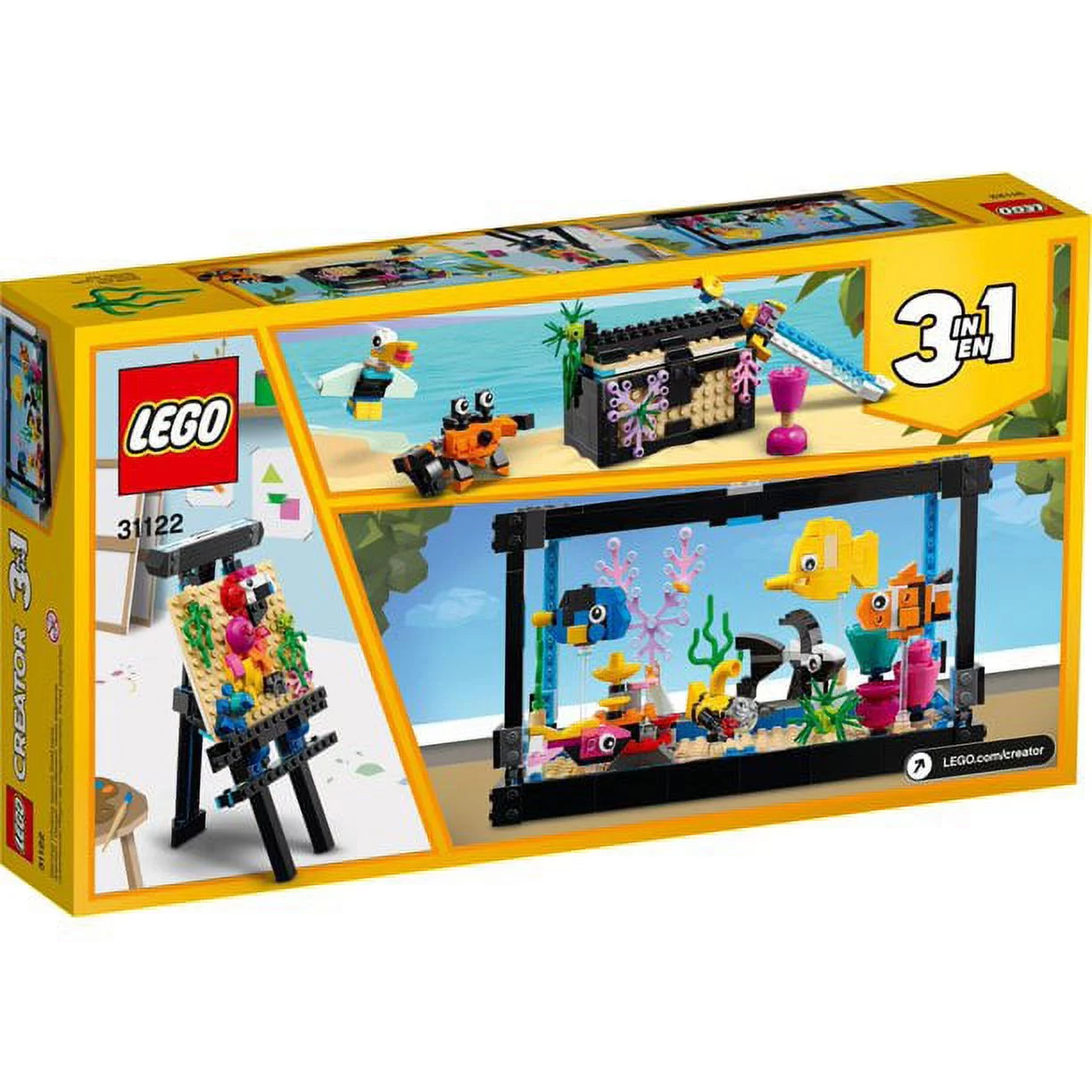 LEGO Creator 3in1 Fish Tank 31122 BuildingToy; Great Gift for Kids (352 Pieces)