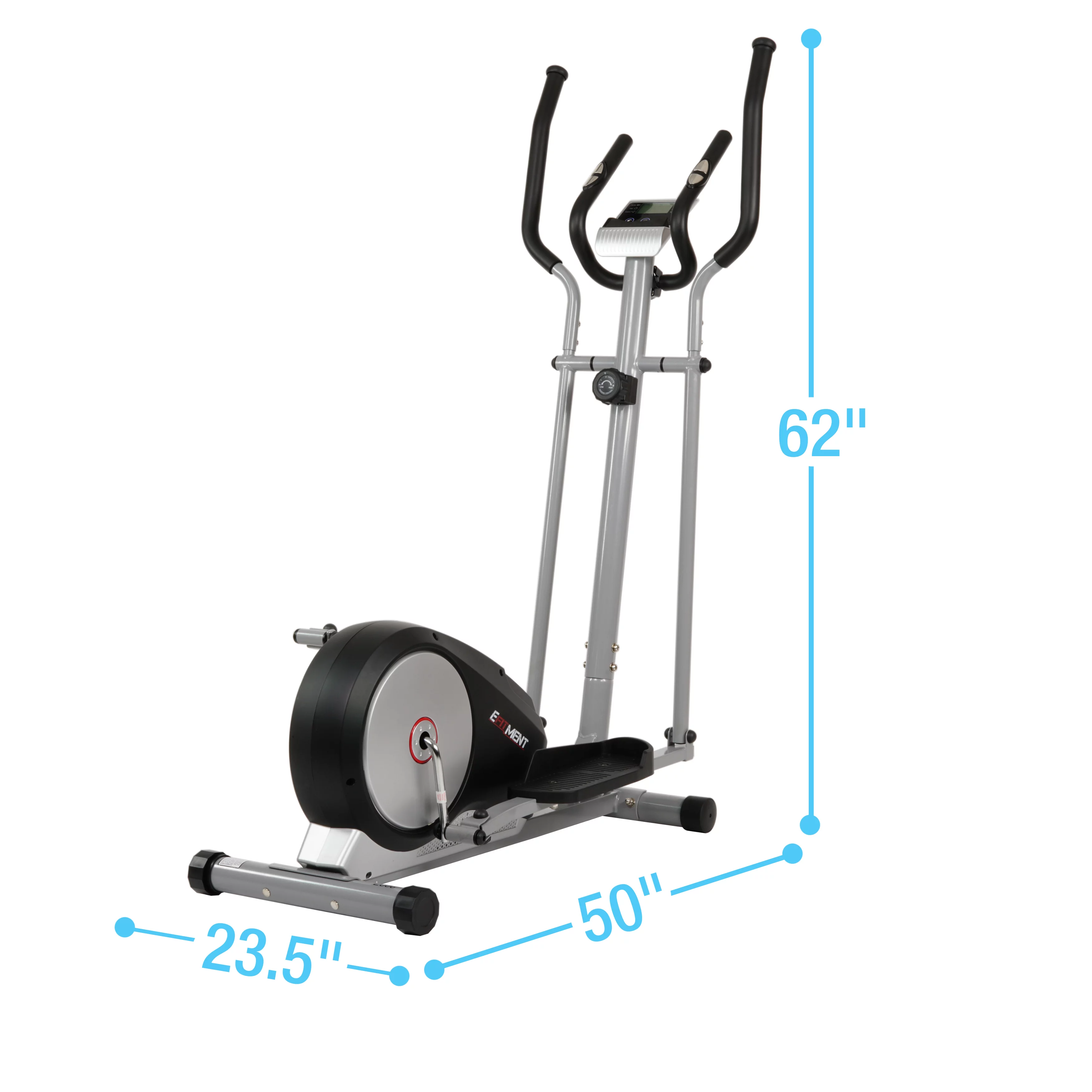 Magnetic Elliptical Trainer w/ LCD Monitor and Pulse Rate Grips by EFITMENT – E006