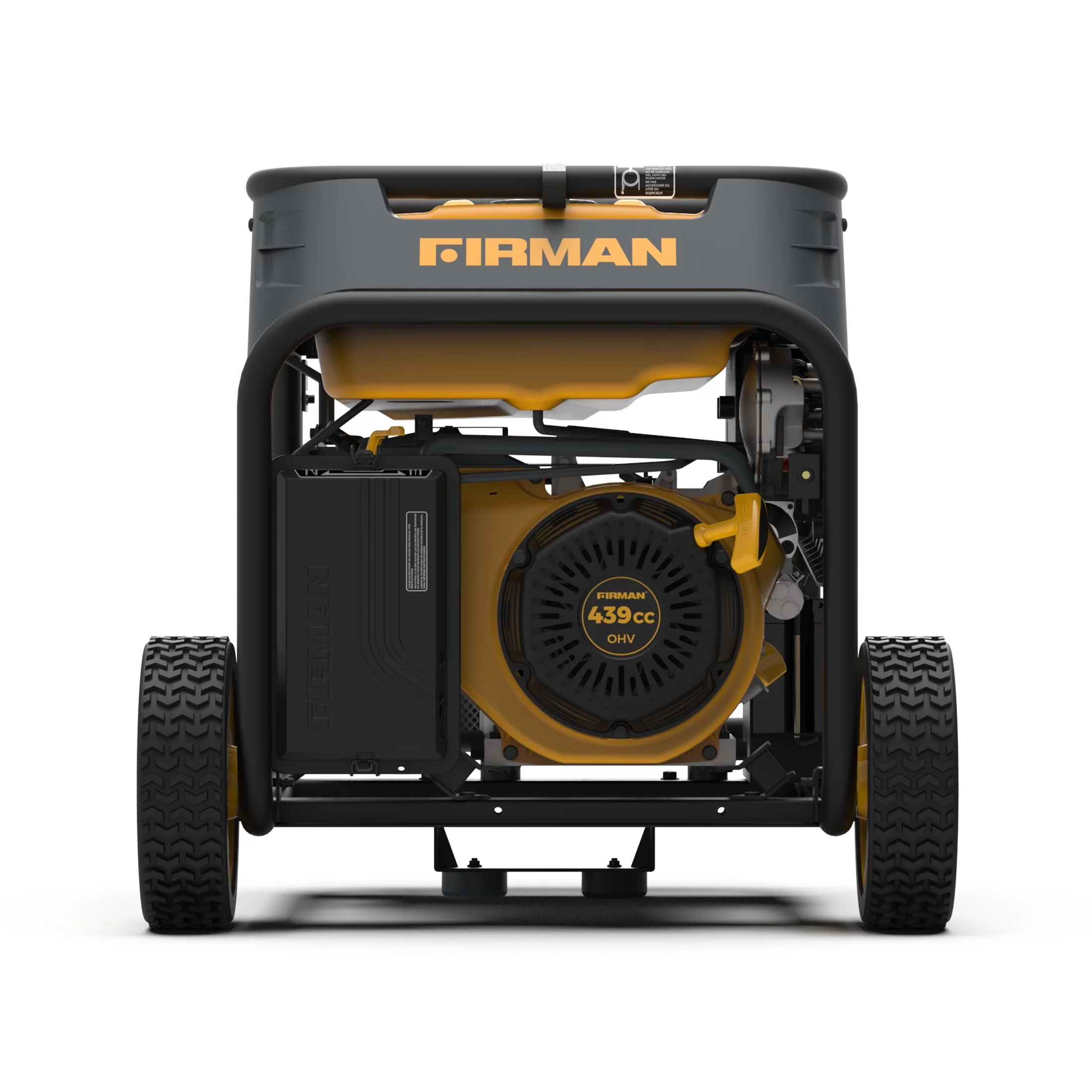 FIRMAN 4550/3650 Watt Recoil Start Gas or Propane Dual Fuel Portable Generator CARB and cETL Certified With Wheel Kit