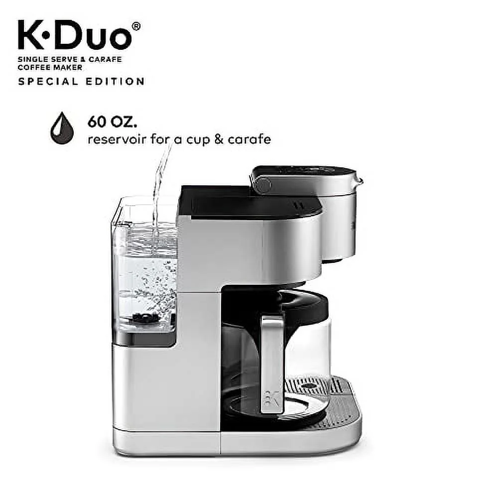 Keurig K-Duo Special Edition Single Serve K-Cup Pod & Carafe Coffee Maker, Silver