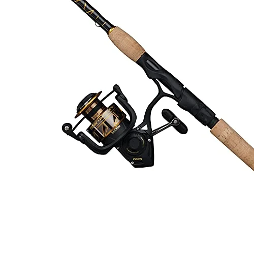 PENN 7′ Battle III Fishing Rod and Reel Spinning Combo