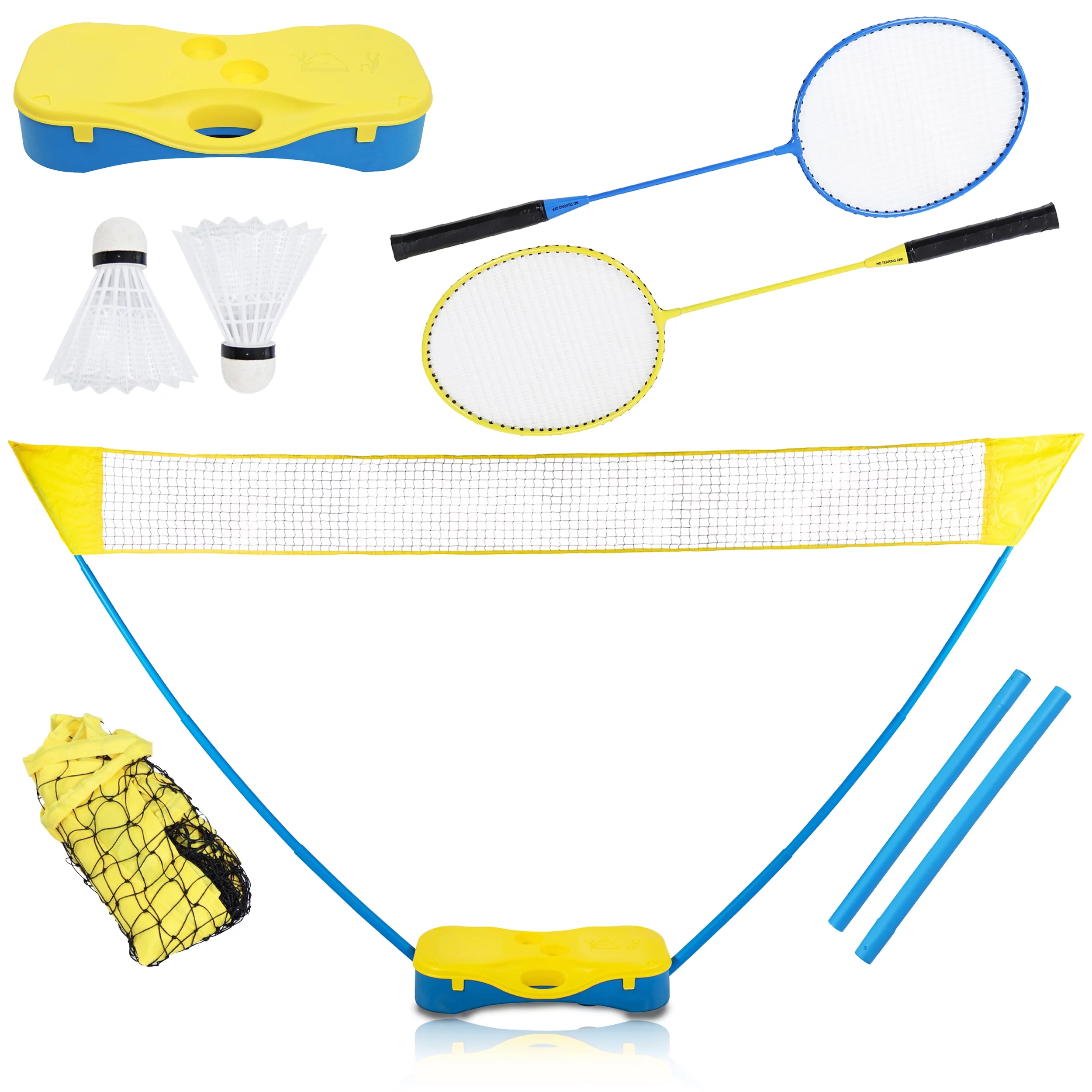 Swing Sports Outdoor Badminton Set – 5ft Standing Net with Birdies and Rackets