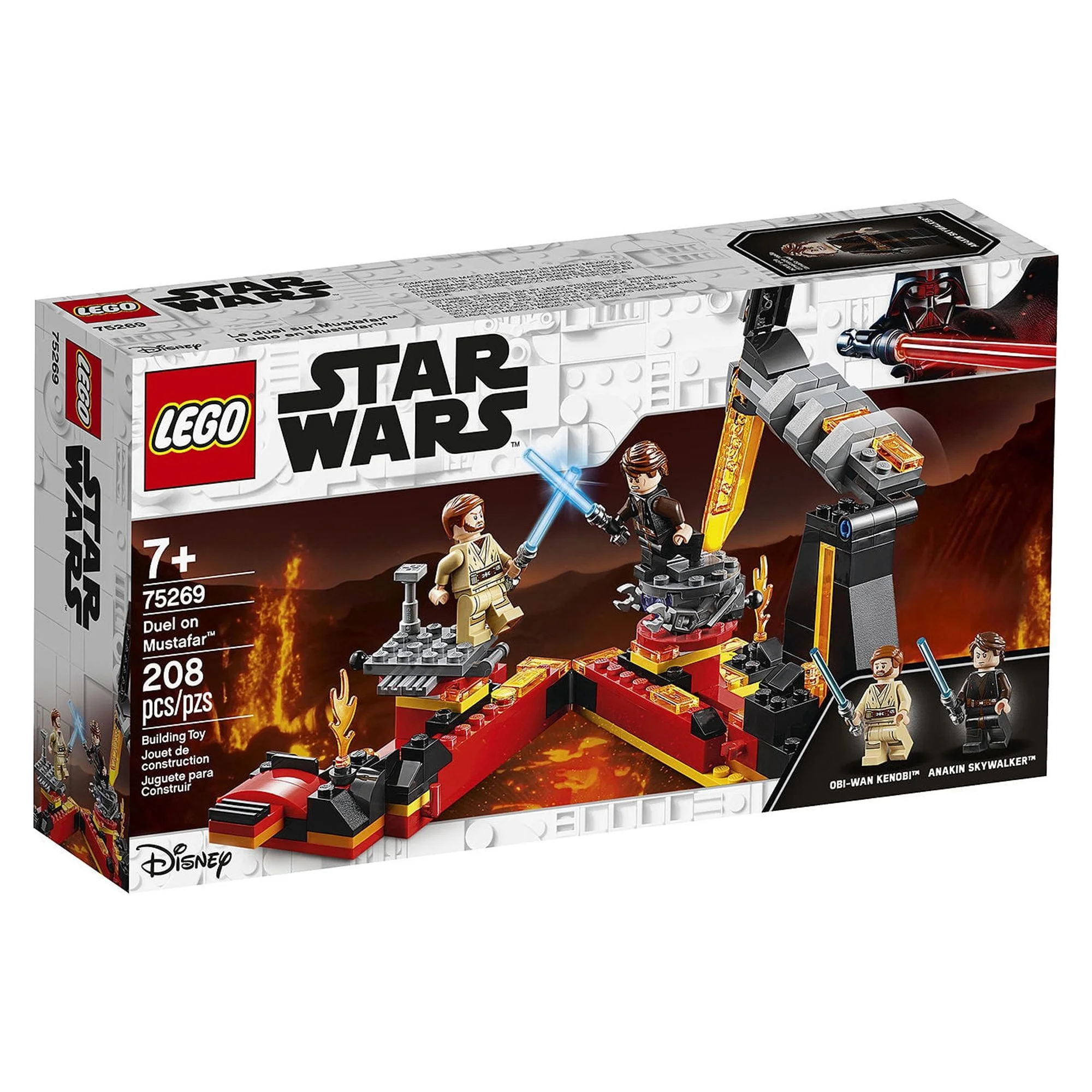 LEGO Star Wars: Revenge of The Sith Duel on Mustafar 75269 Anakin Skywalker vs. OBI-Wan Kenobi Building Kit (208 Pieces)