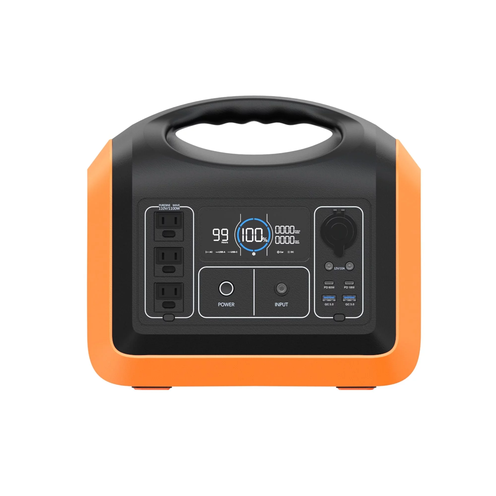 3600W Peak Output/1200-Watt Continuous Portable Power Station, 992Wh Outdoor Power Generator with 310,000mAh LiFePO4 Battery