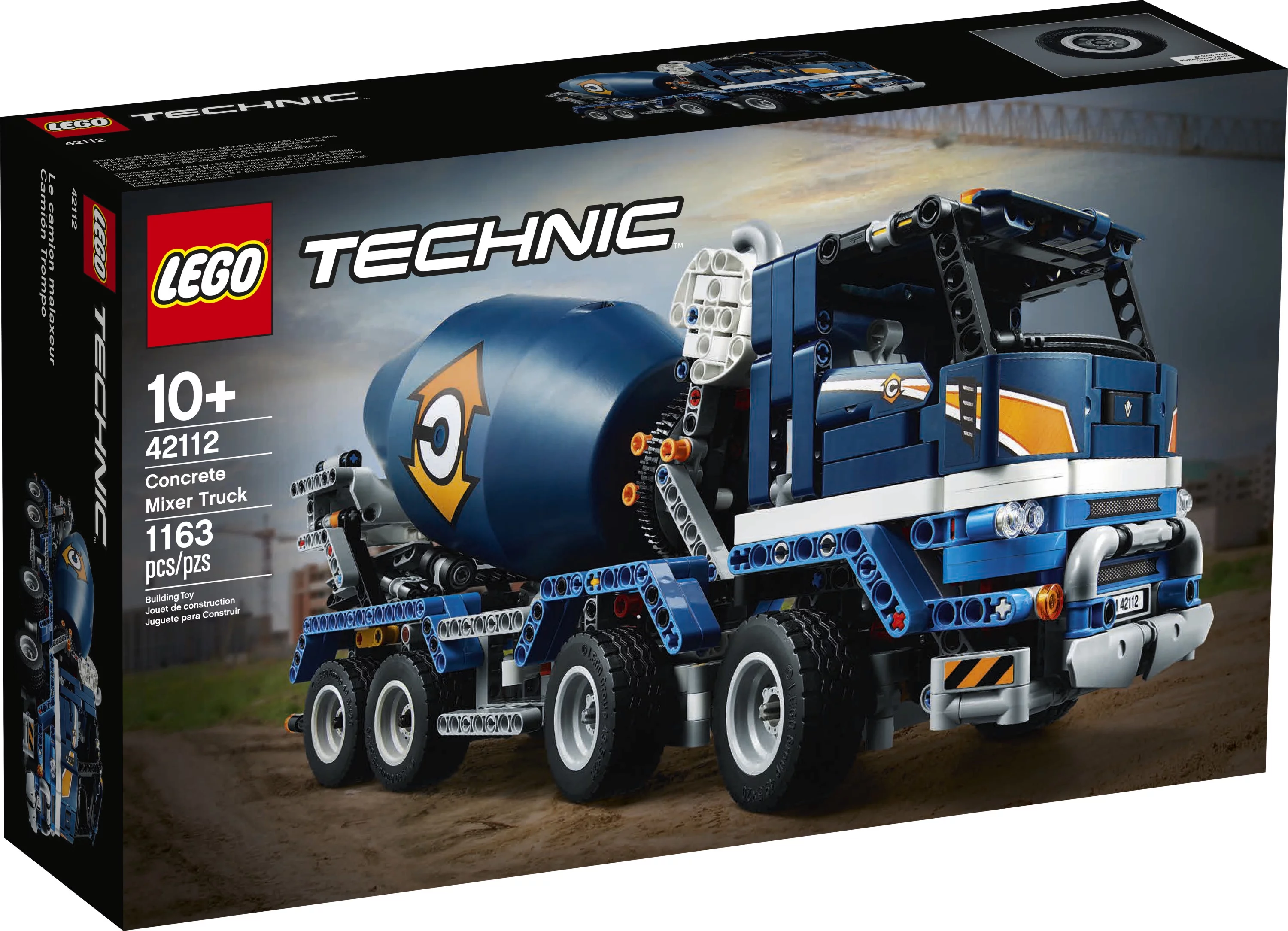 LEGO Technic Concrete Mixer Truck 42112 Building Set (1,163 Pieces)