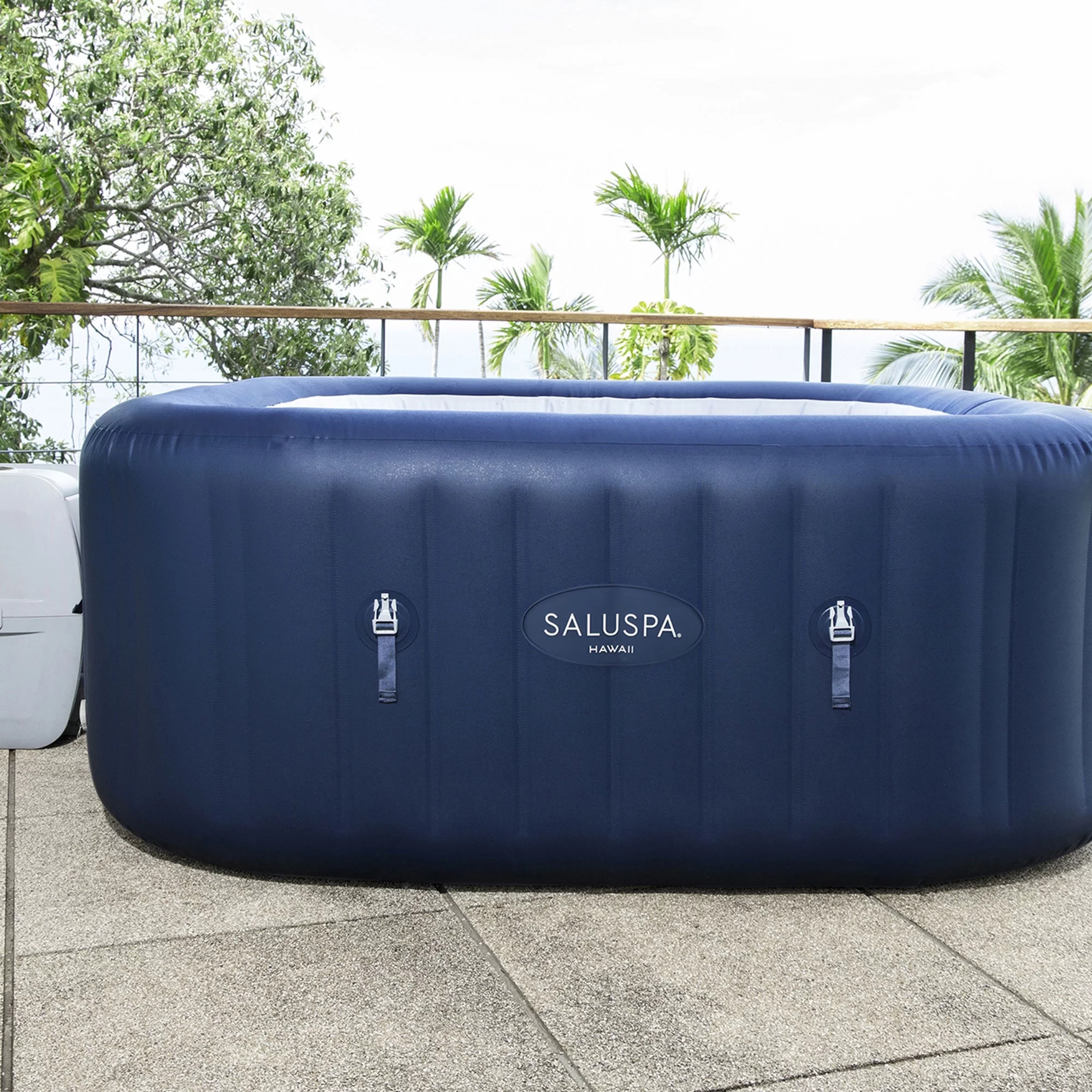 Bestway SaluSpa Hawaii AirJet Inflatable Hot Tub with EnergySense Cover