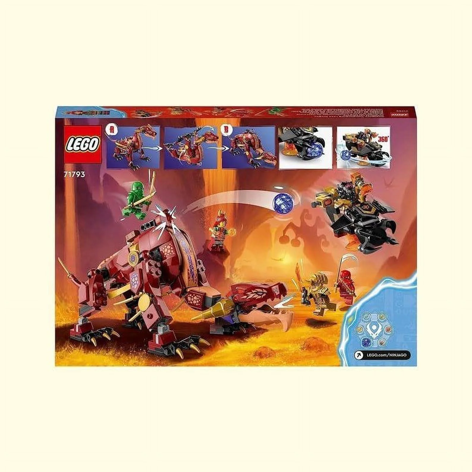 Lego Ninjago Heatwave Transforming Lava Dragon 71793