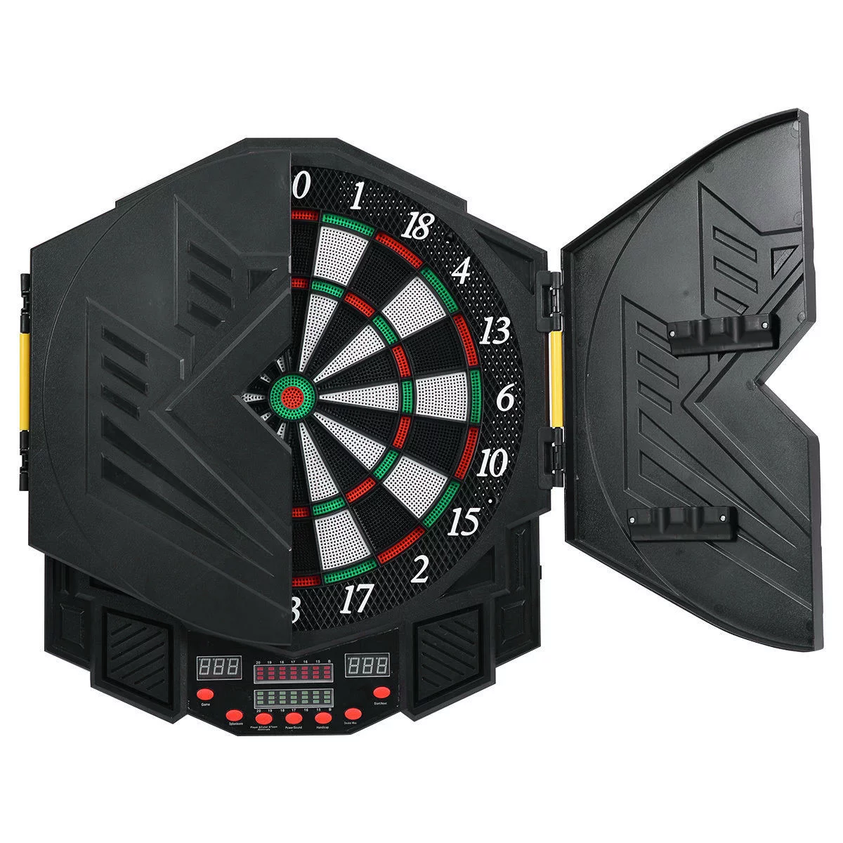 Costway Professional Electronic Dartboard Cabinet Set w/ 12 Darts Game Room LED Display