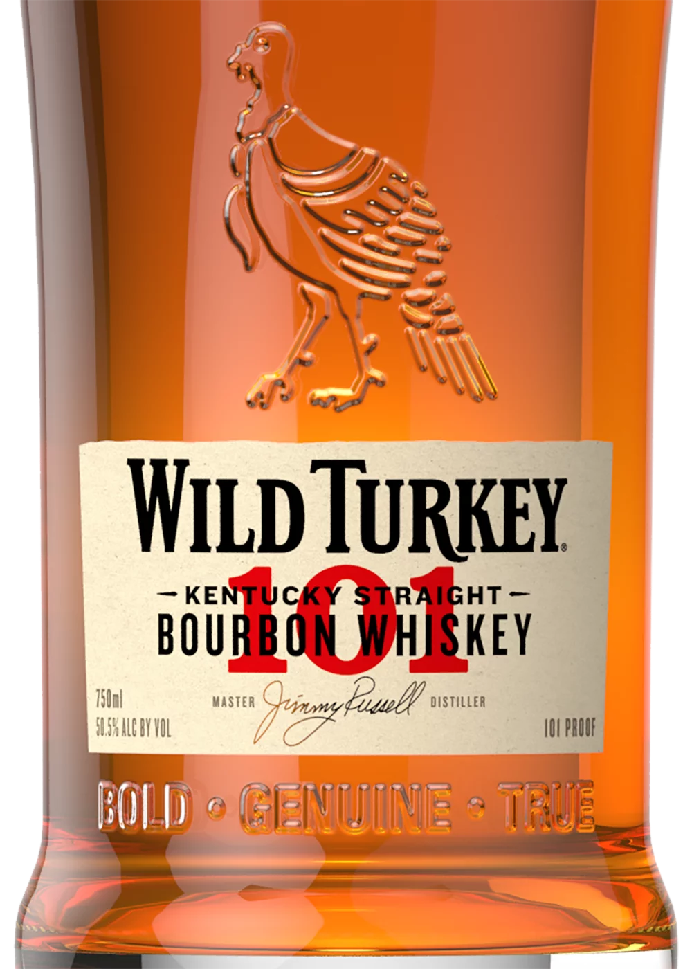 Wild Turkey 101 Bourbon, 750 ml Bottle, 50.5% ABV