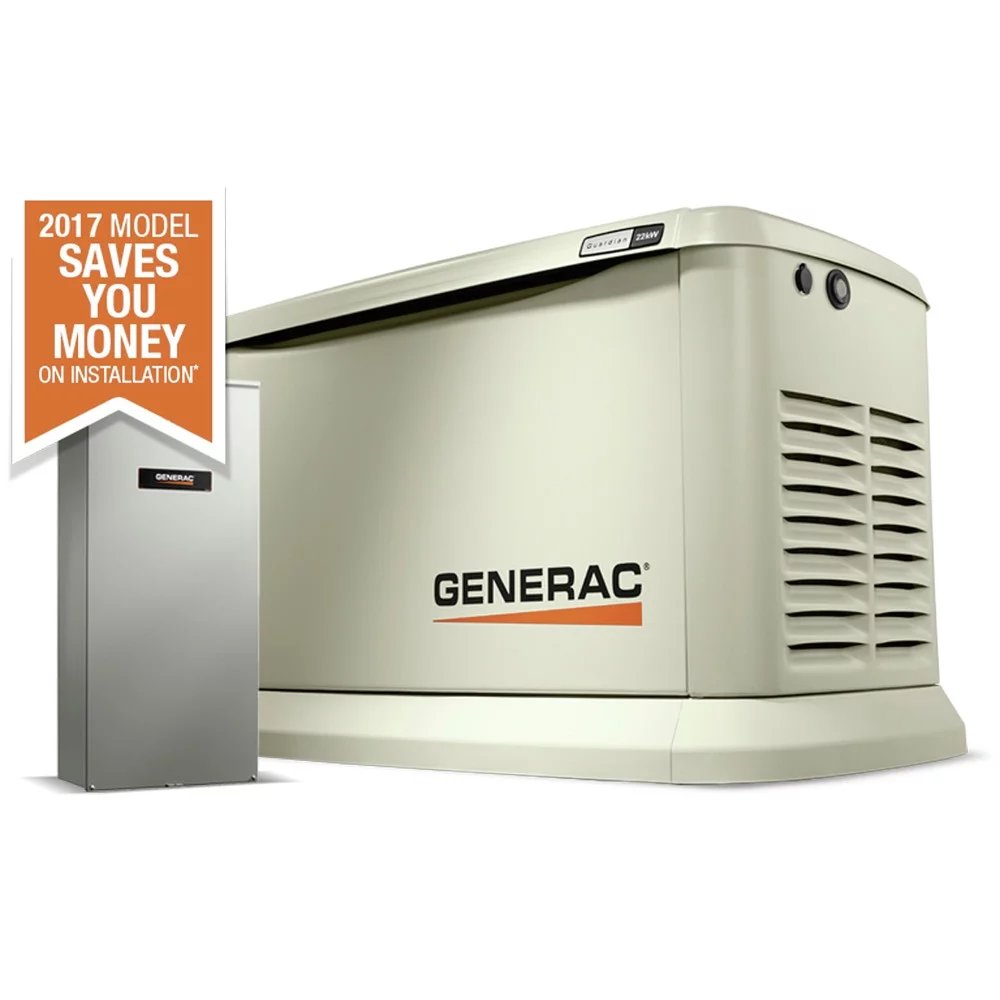 Generac Automatic Standby Generator,67dBA,44″H  7043