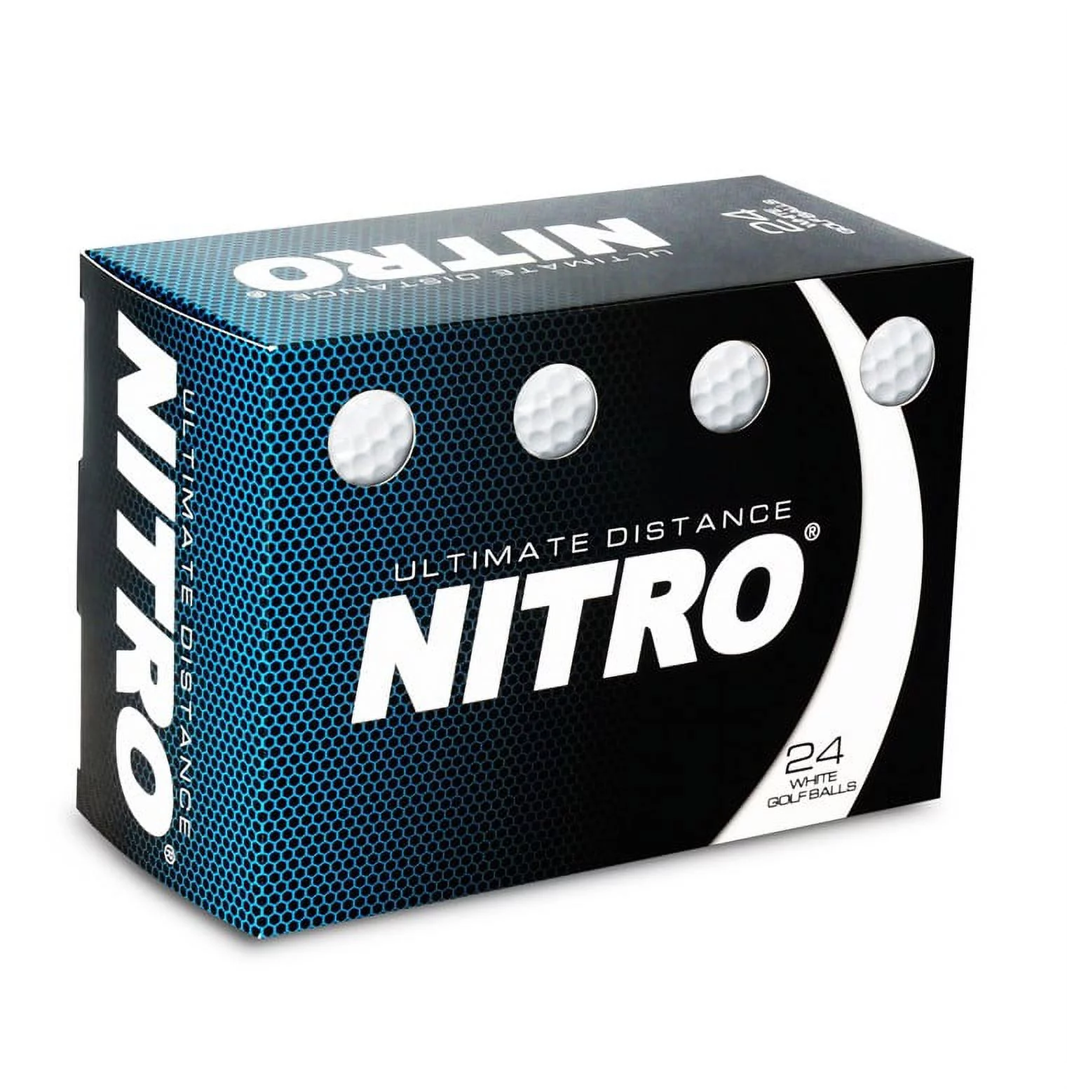 Nitro Ultimate Distance Golf Balls, 24 Pack, White