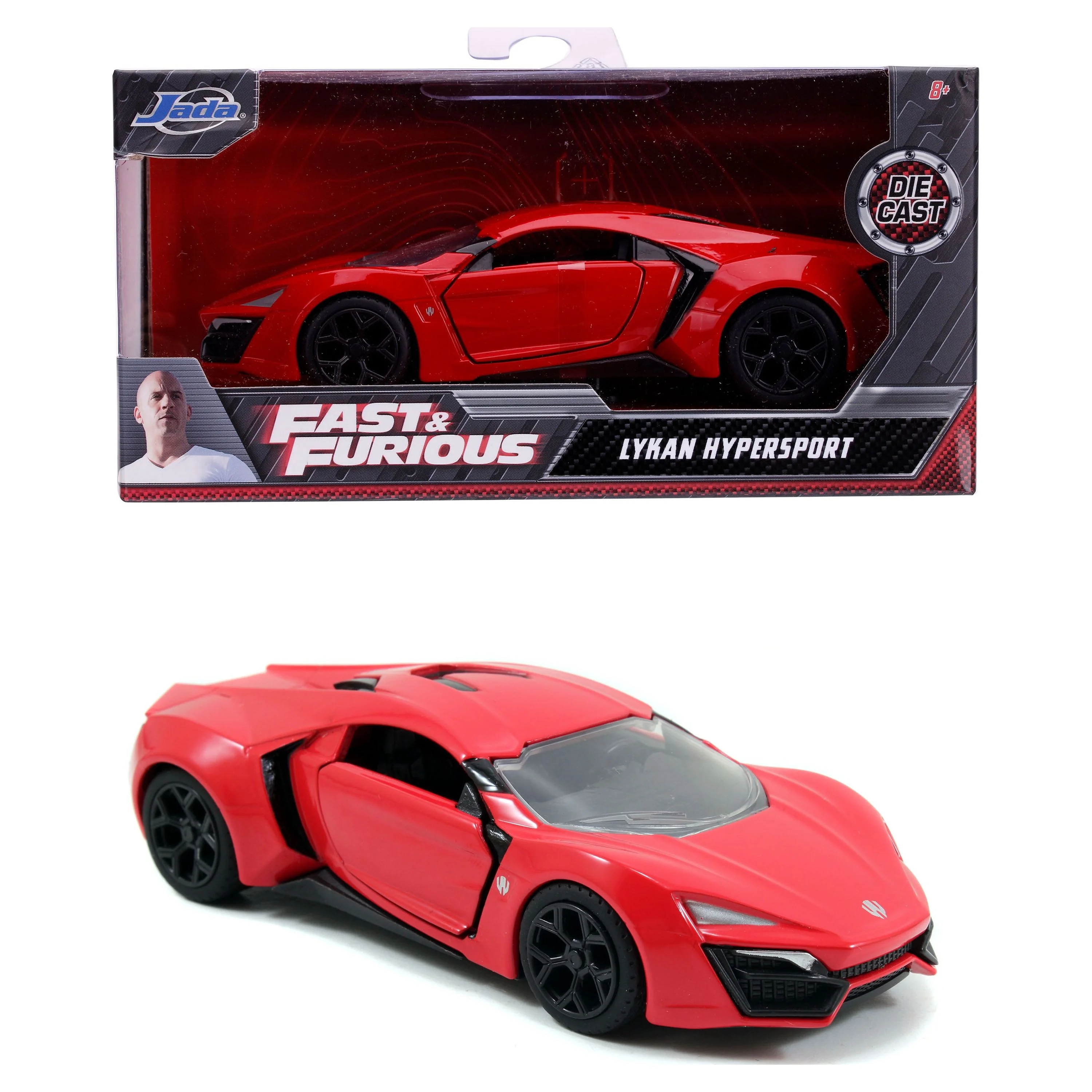 Fast & Furious 1:32 Die-Cast Cars Assortment Play Vehicles, Multi-color