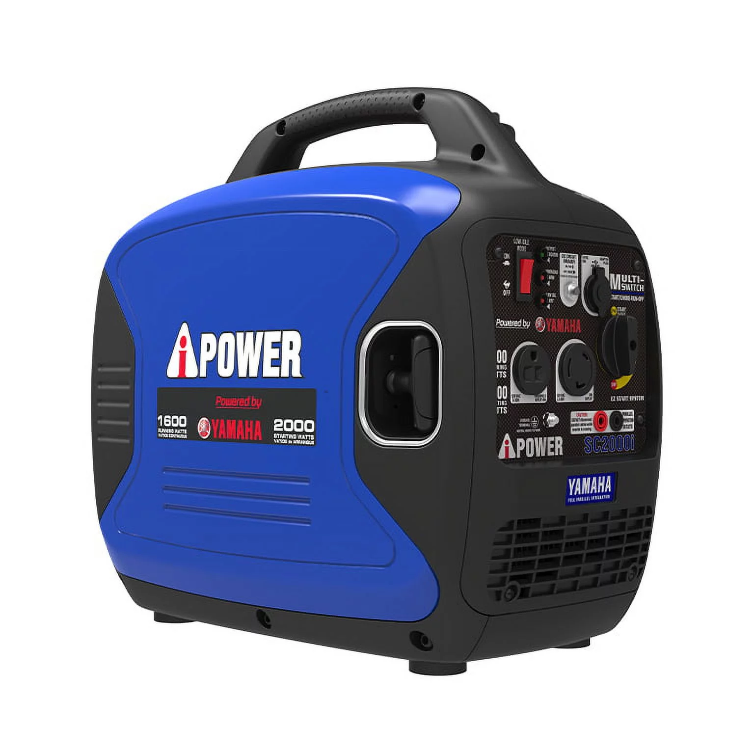 A-iPower/Yamaha SC2000iv Gasoline Portable Invertor Generator with Yamaha Engine, 2000 Peak and 1600 Running Watts