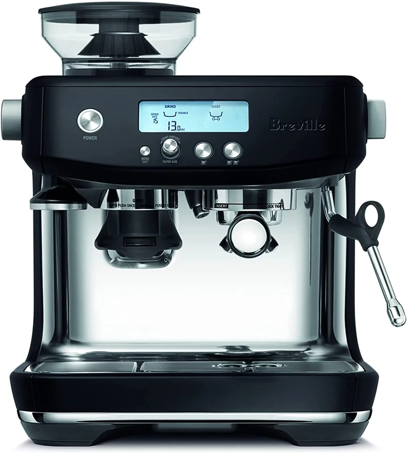 Breville Barista Pro Espresso Coffee Machine, Black Truffle