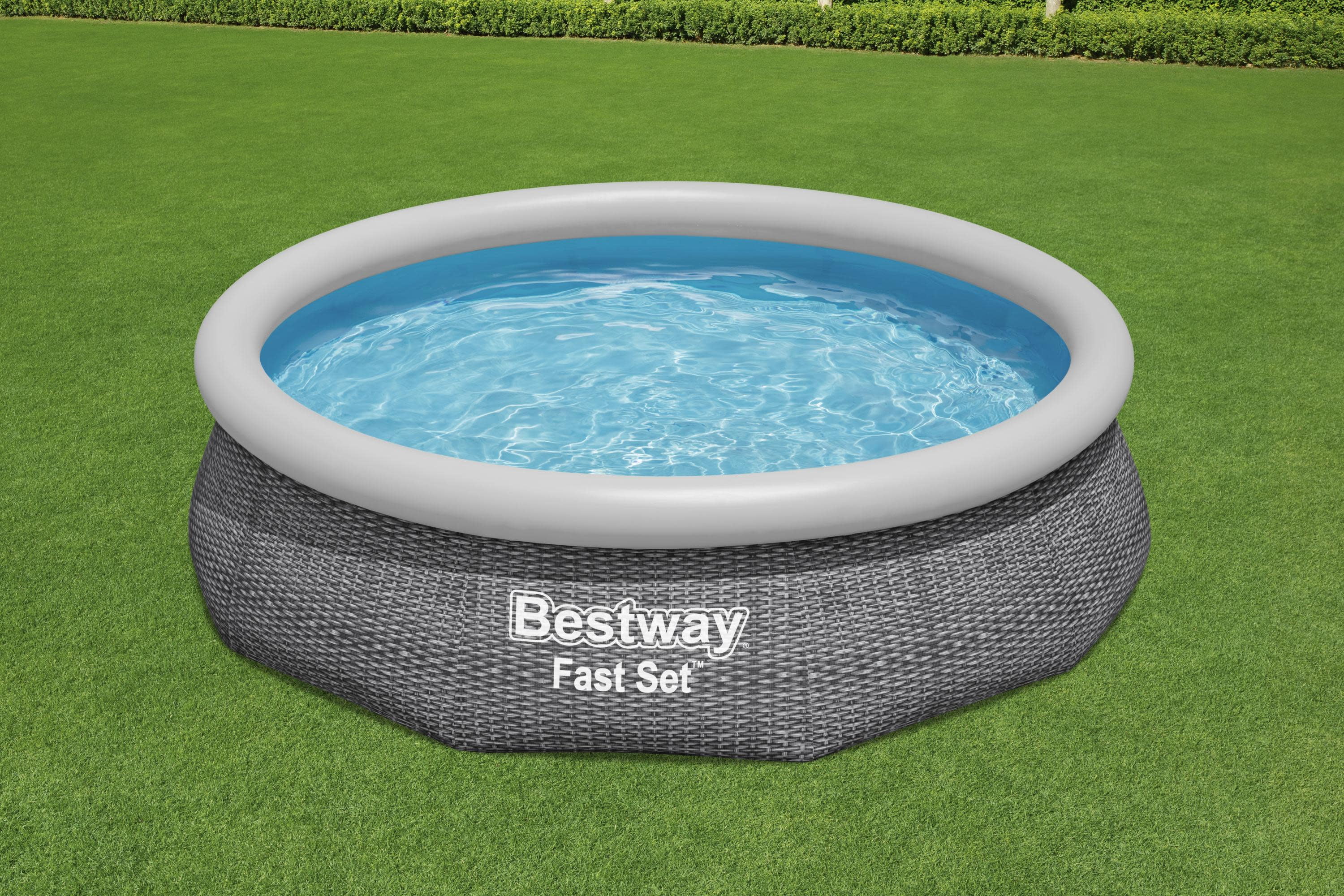 Bestway 10′ x 2.1′ Circle 26″ Deep Inflatable Above Ground Pool