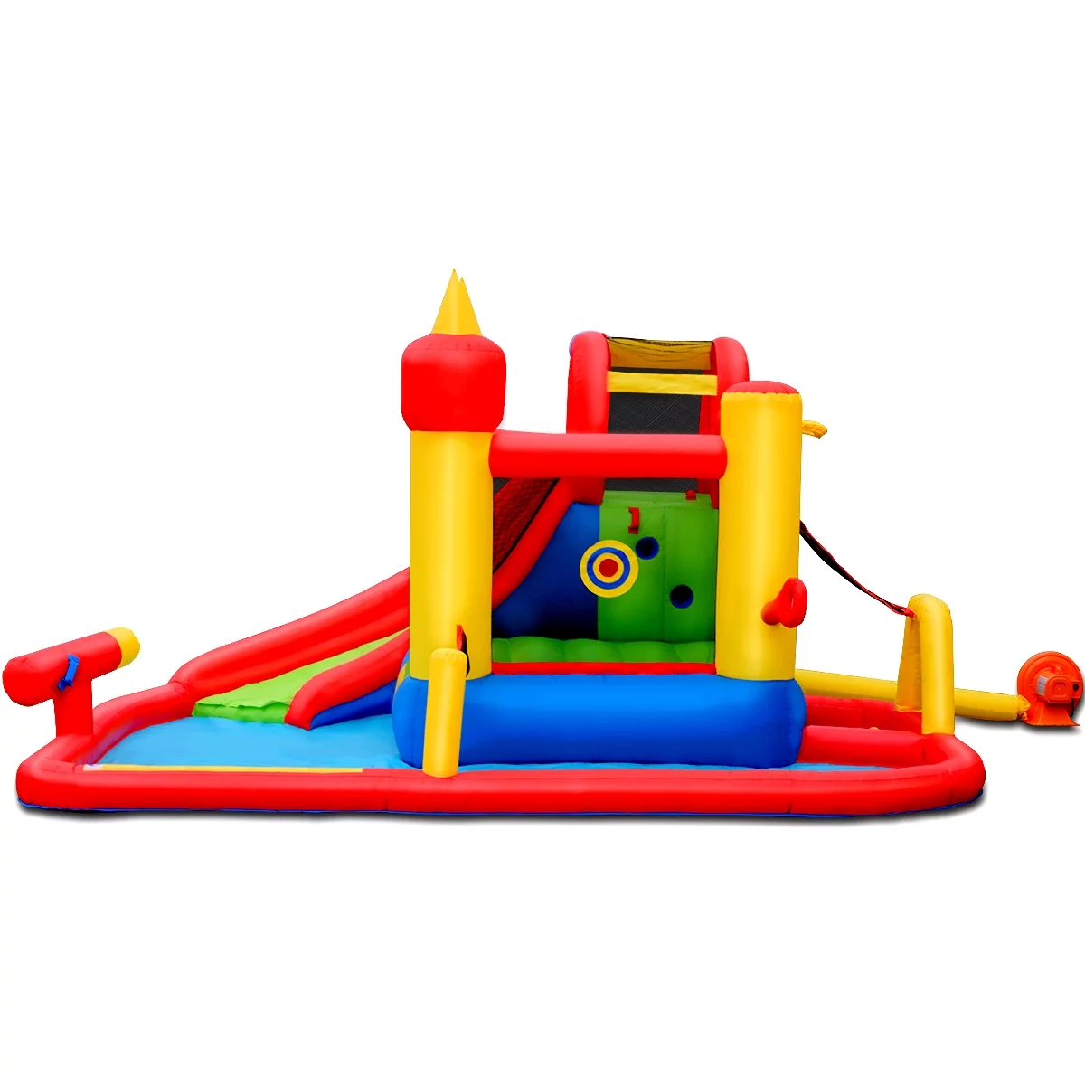 Topbuy Jumping Bounce House 14′ Inflatable Water Slide