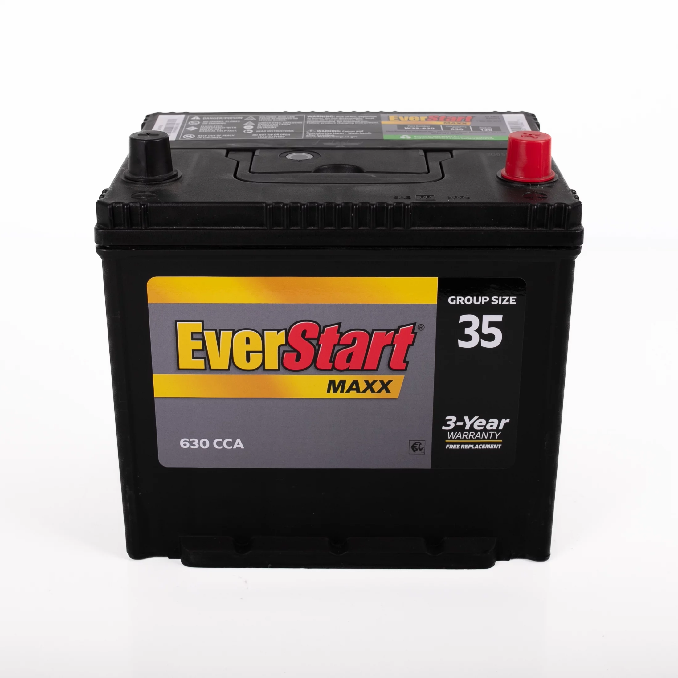 EverStart Maxx Lead Acid Automotive Battery, Group Size 35N, 12 Volt 640 CCA