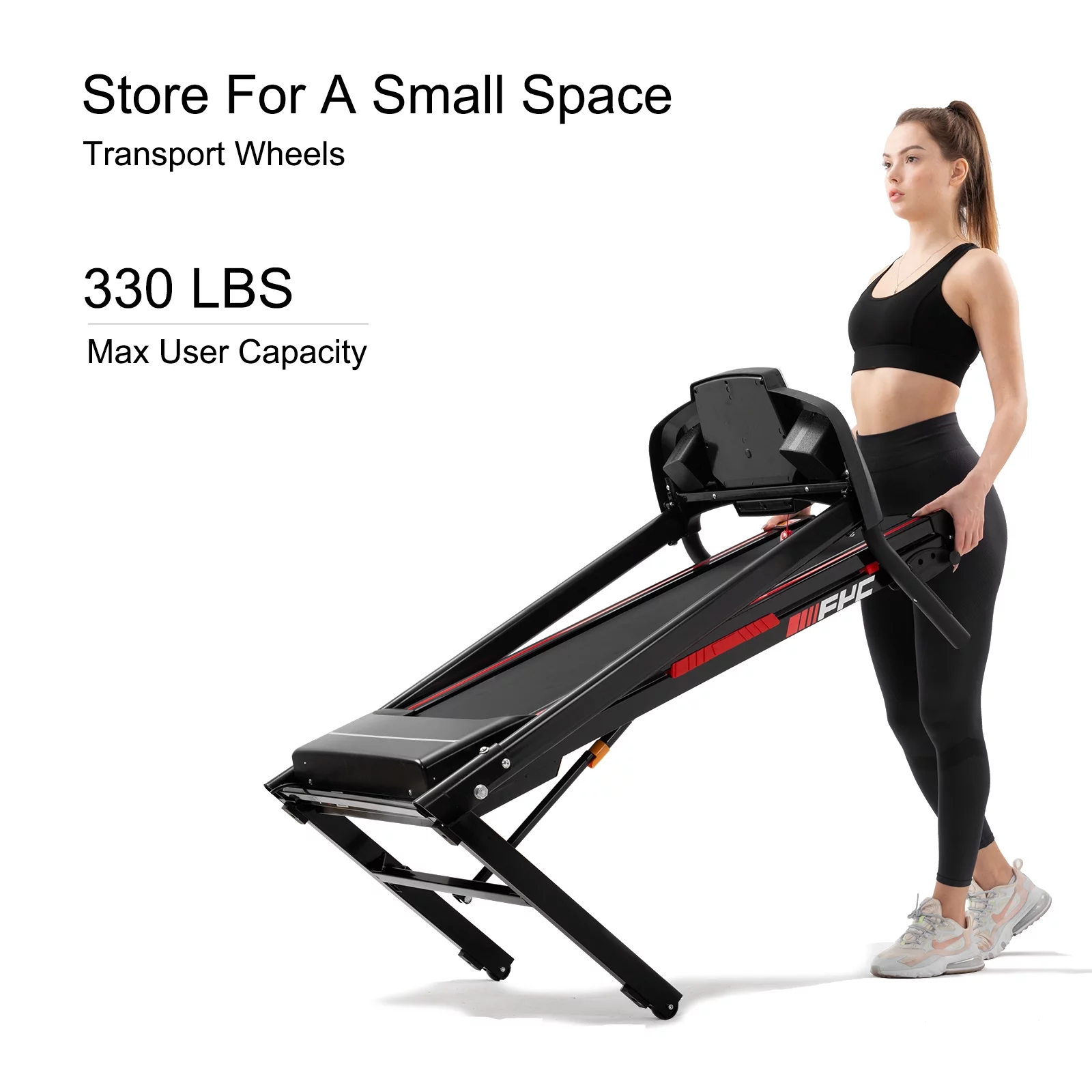 Folding Treadmills for Home – 3.5HP Portable Foldable with Incline, Electric Treadmill for Running Walking Jogging Exercise with 12 Preset Programs, Indoor Workout Training Space Save Apartment,APP