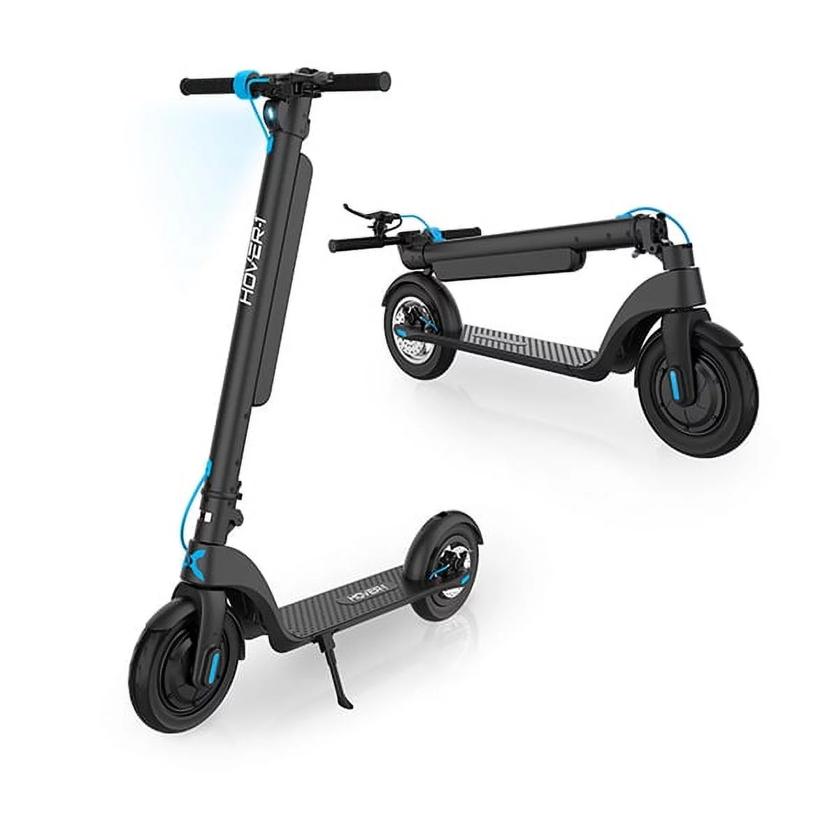 Hover-1 Blackhawk Electric Scooter with LED Headlights, 15 MPH Max Speed, 264 lbs Max Weight, 28 Miles Max Distance, Black, UL 2272 Certified