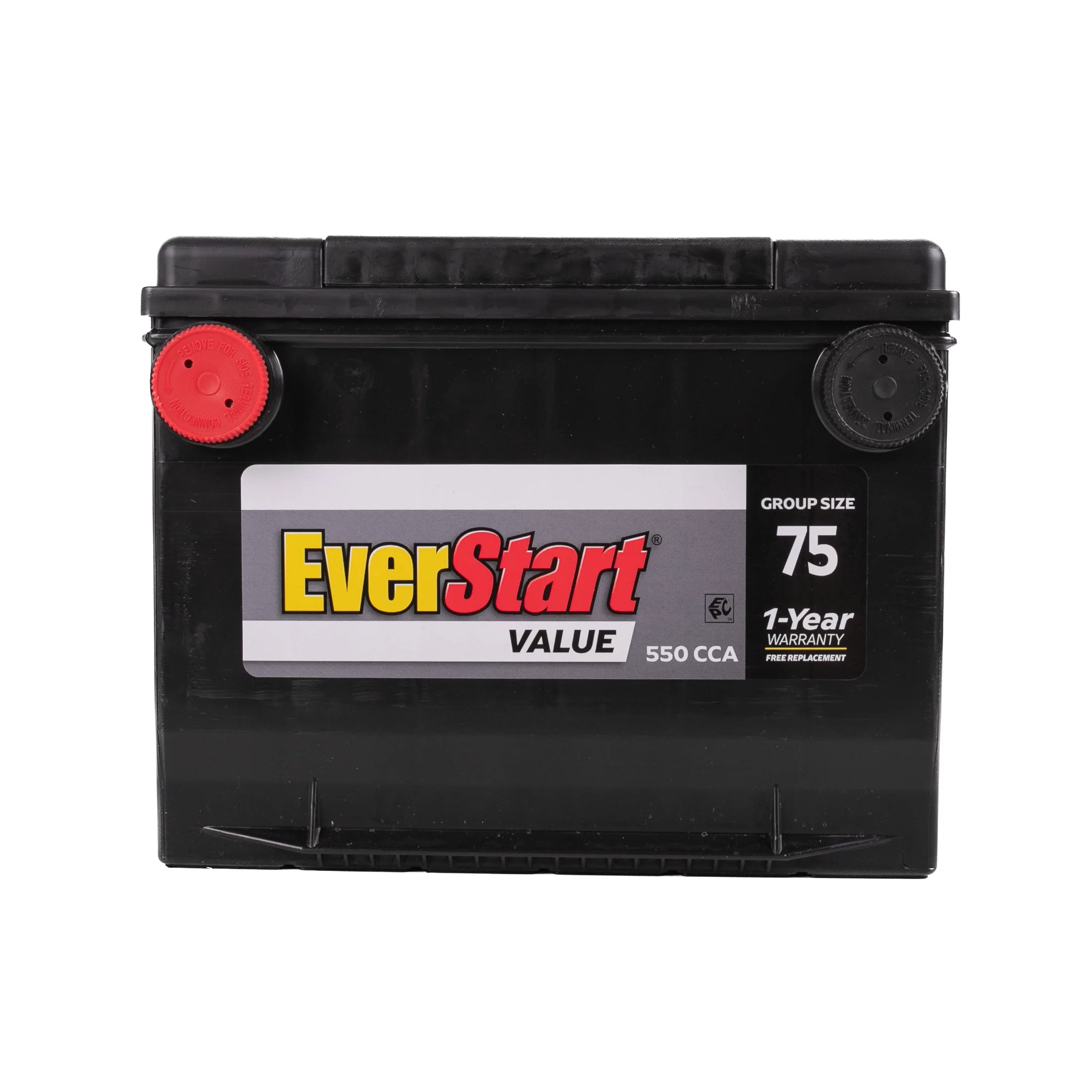 EverStart Value Lead Acid Automotive Battery, Group Size 75 (12 Volt/550 CCA)