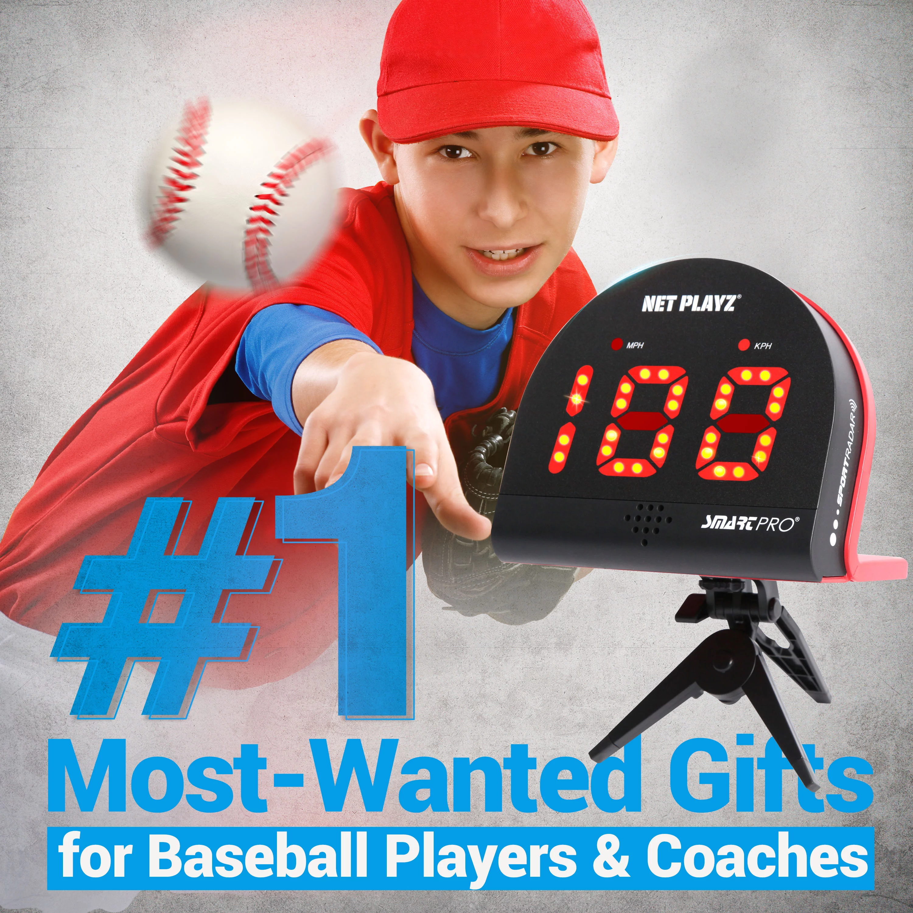 Baseball Radars, Speed Sensors Training Equipment (Hands-Free Radar Guns, Pitching Speed Guns) | Baseball Gifts, High-Tech Gadget & Gear for Baseball Players