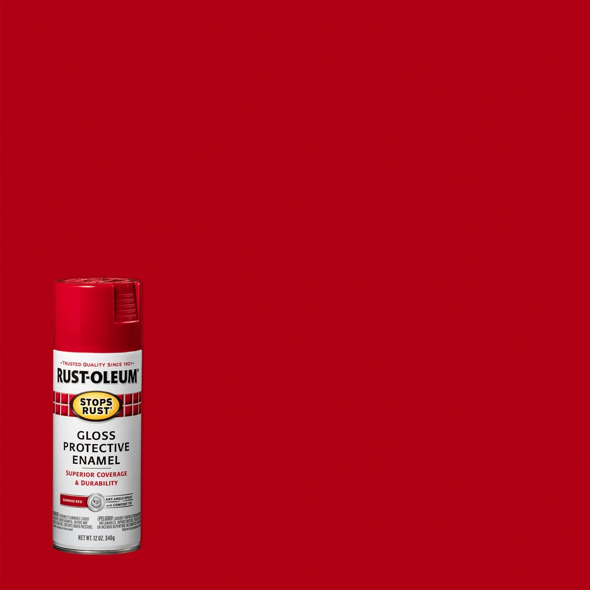 Clear, Rust-Oleum Stops Rust Satin Protective Enamel Spray Paint-285092, 12 oz