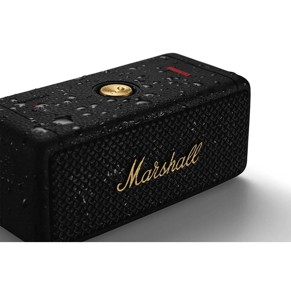 Marshall EMBERTONBKBR Emberton II BT Portable Speaker – Black/Brass