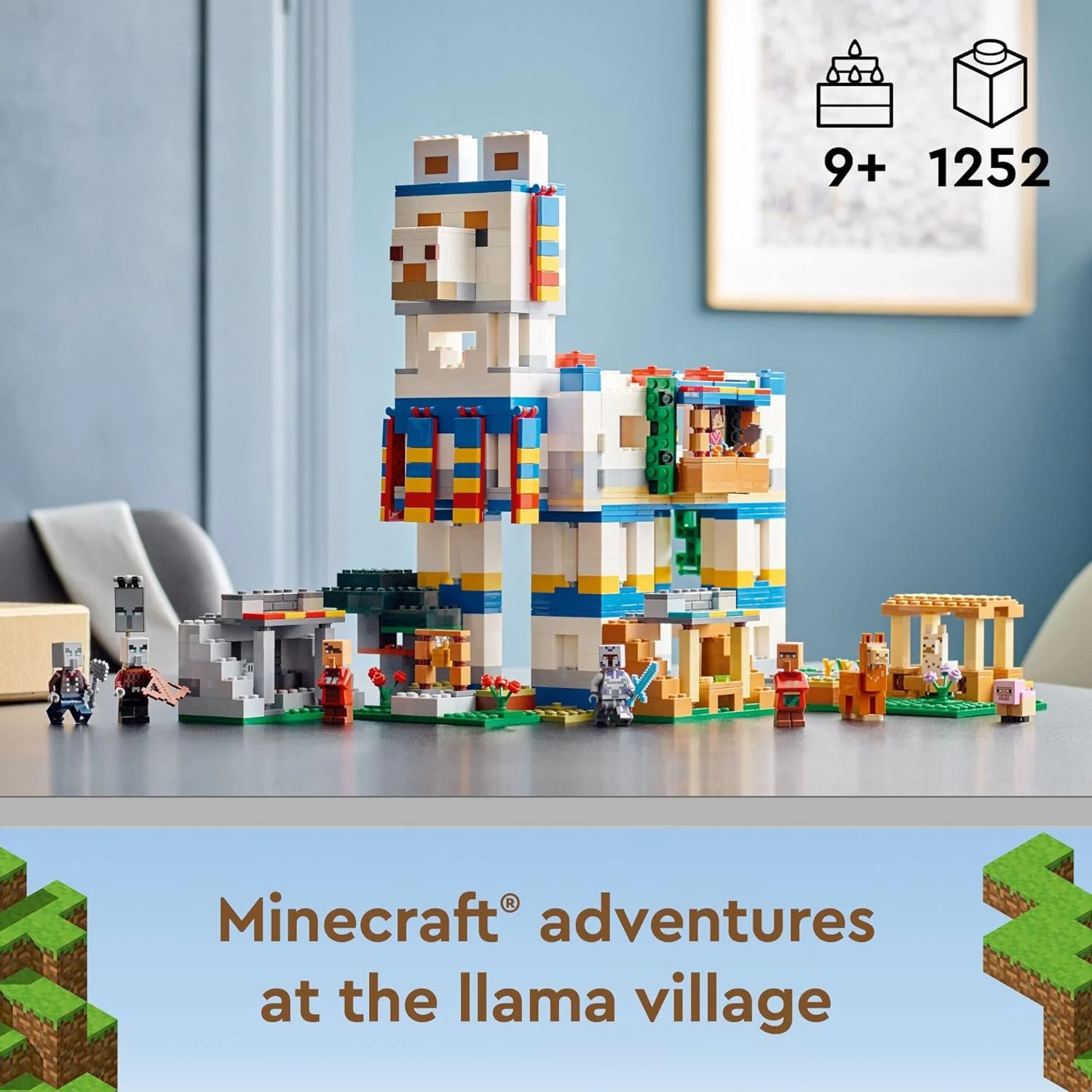 Lego Minecraft The Llama Village Farm House Toy Building Set 21188