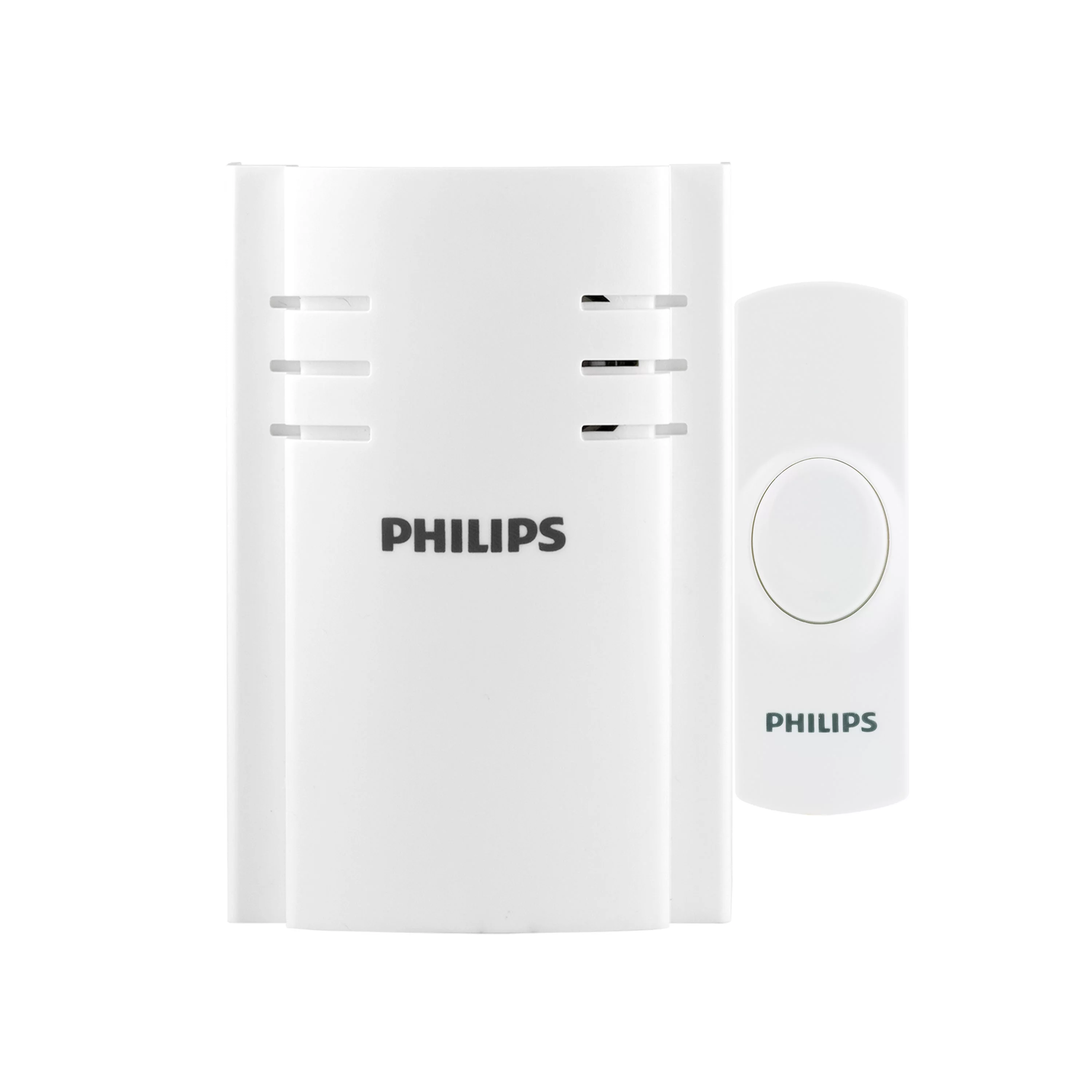 Philips Plug-in 2-Melody Doorbell Kit, White, DES2120W/27