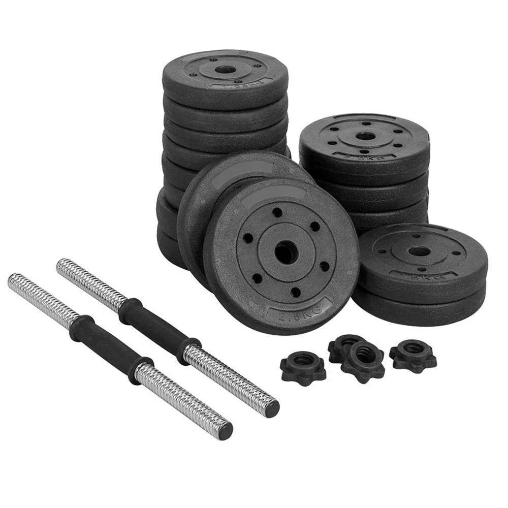 SmileMart 66LB Dumbbell Set Training Lifting Dumbbells Weight Set,Black